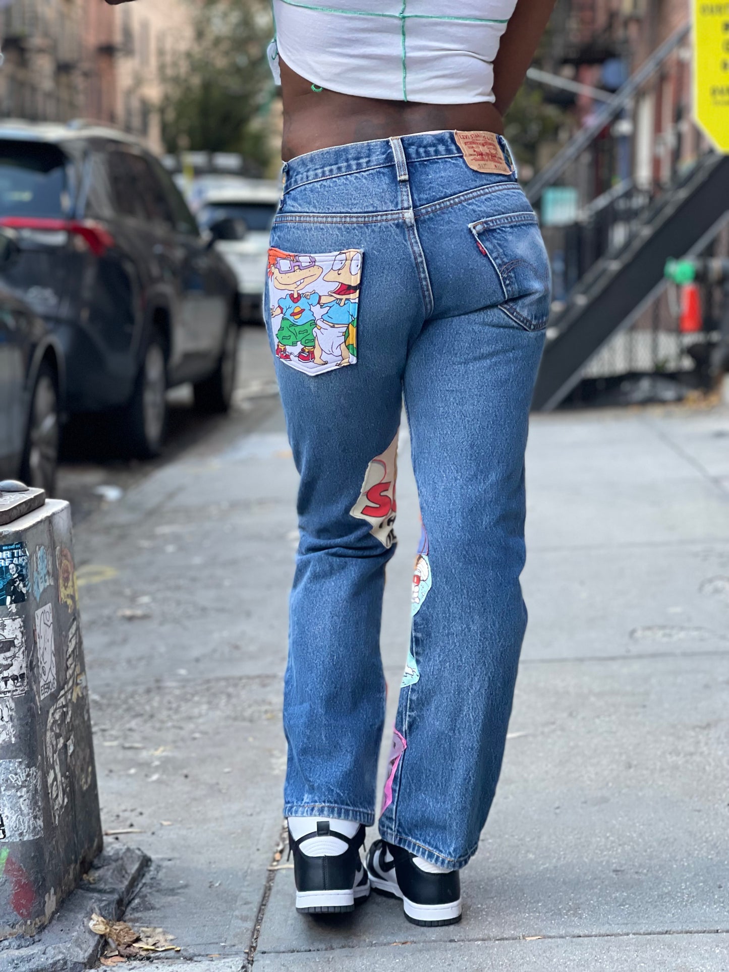 Reworked Patchwork Vintage Jeans - Spark Pretty