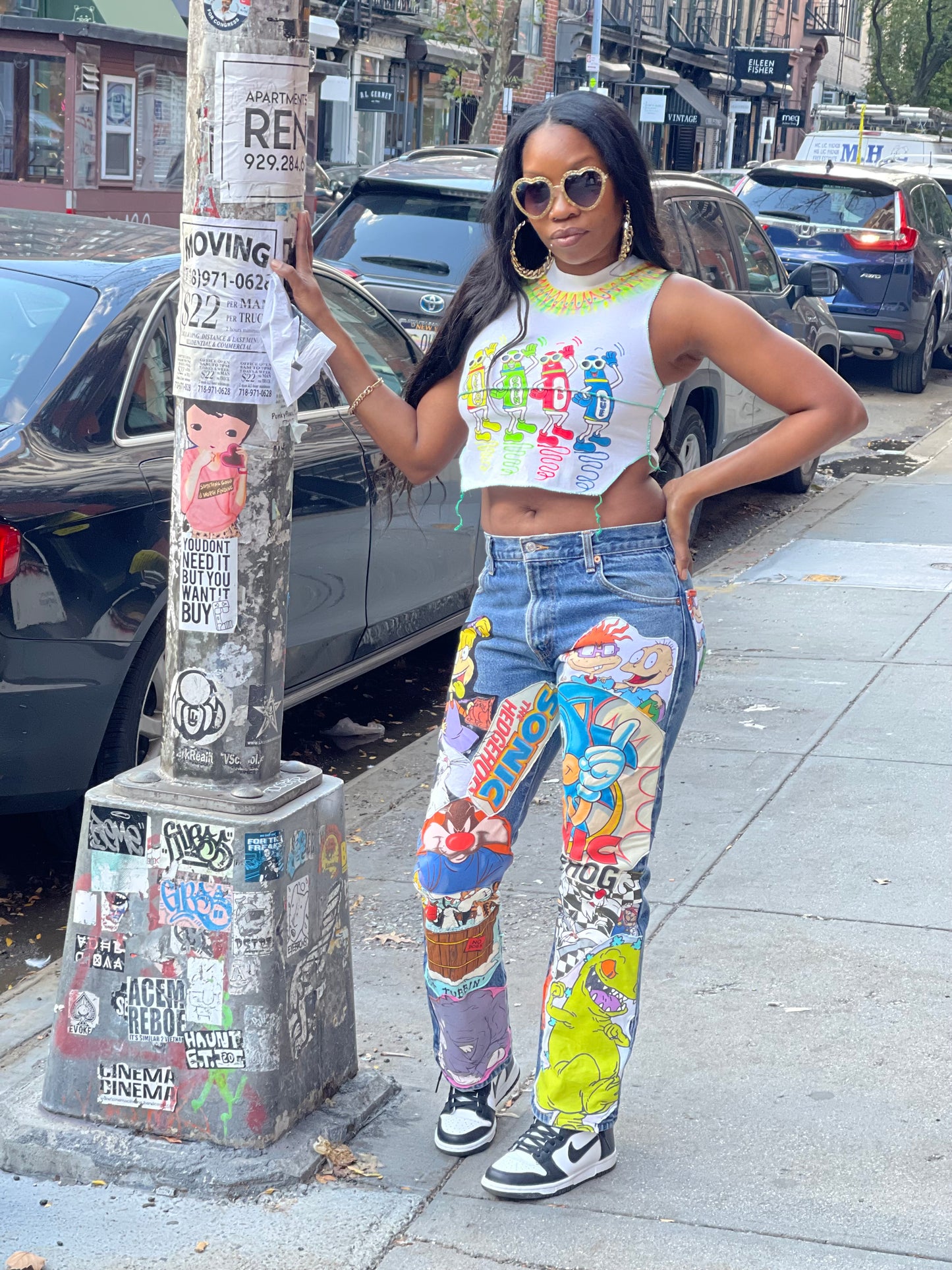 Reworked Patchwork Vintage Jeans - Spark Pretty