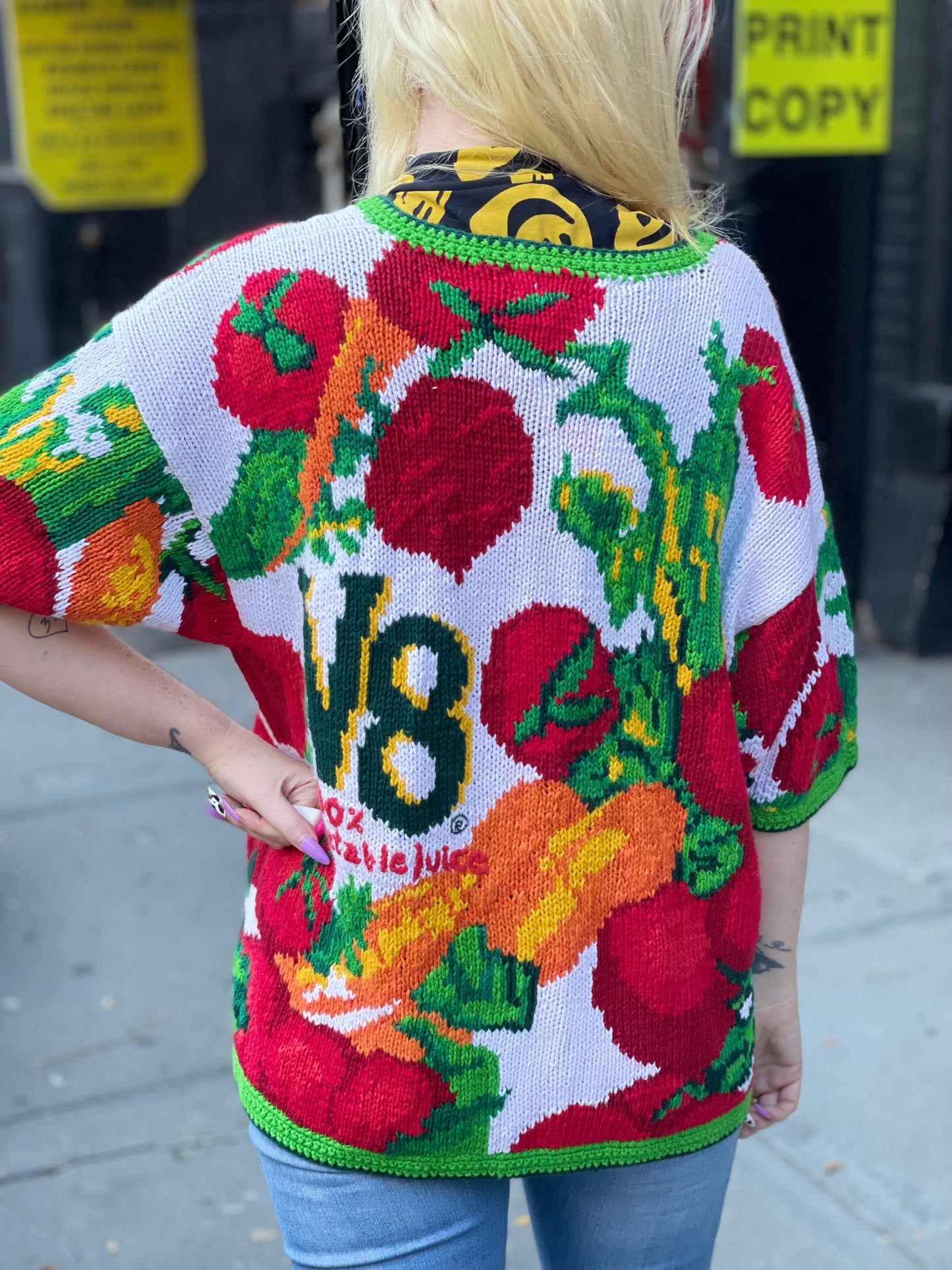 Vintage 90s V8 Veggies Sweater - Spark Pretty