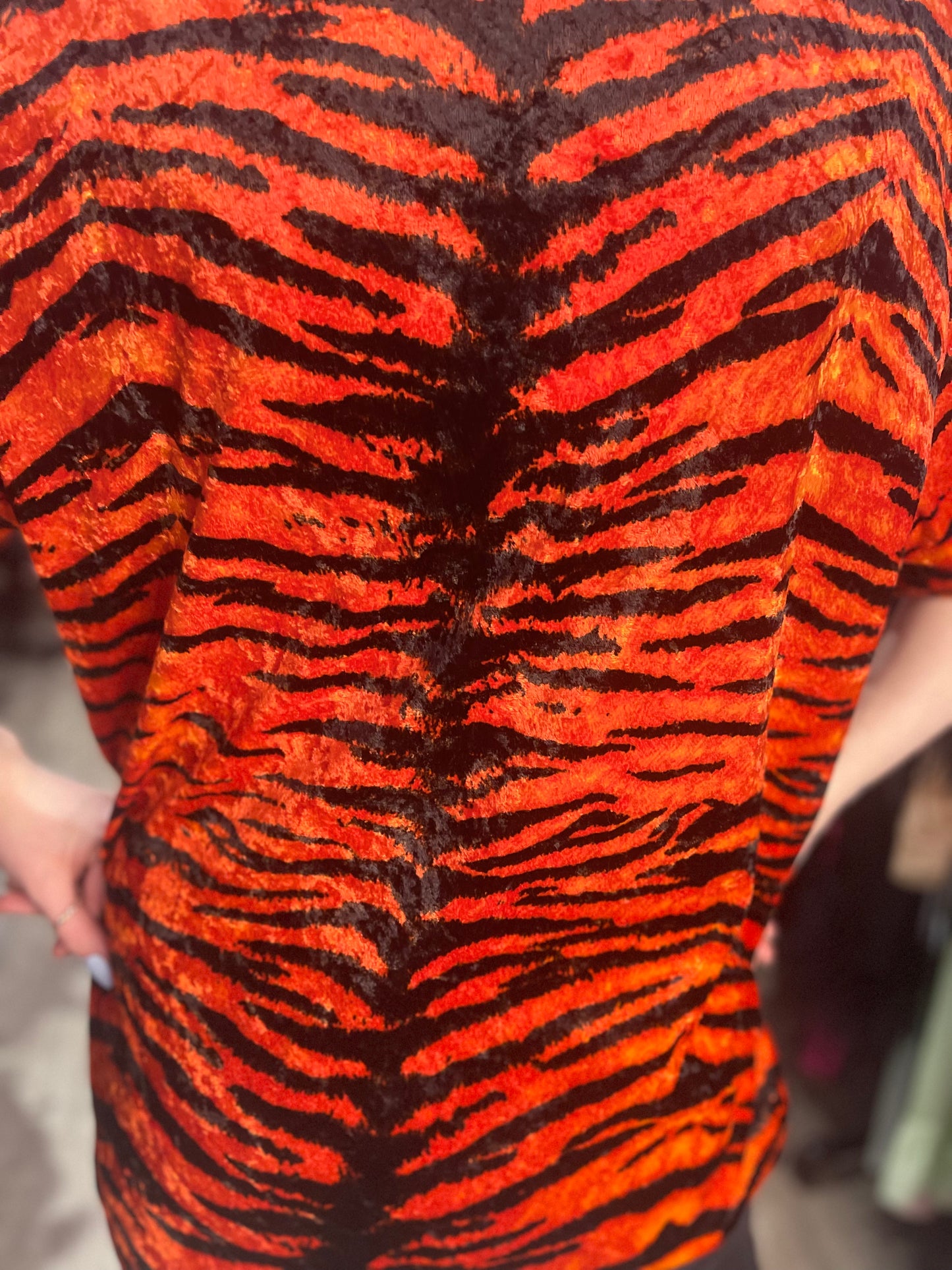 Vintage 90s Orange Tiger Shirt - Spark Pretty