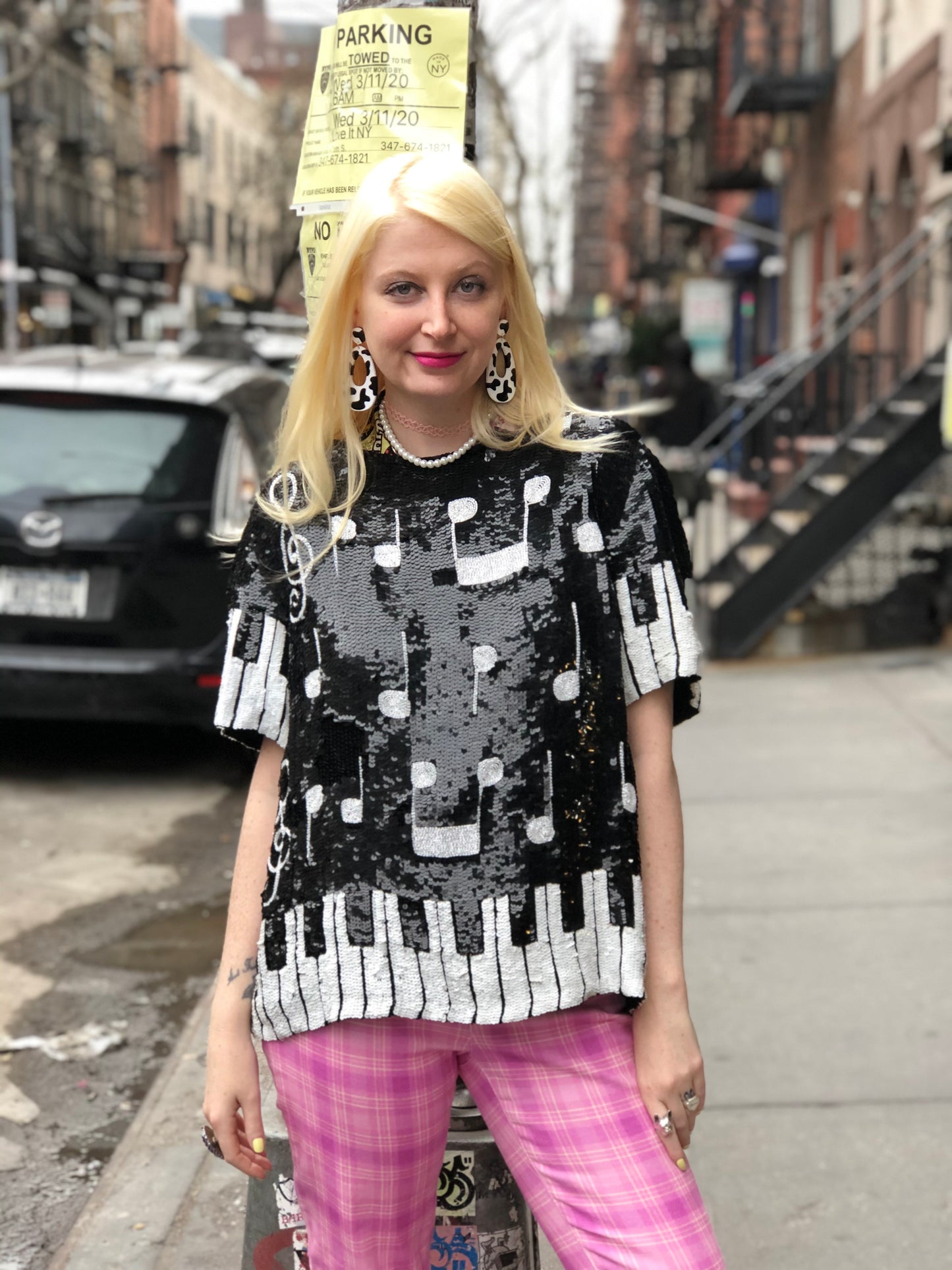 Vintage 80s Sequin Piano Key Sequin Top - Spark Pretty