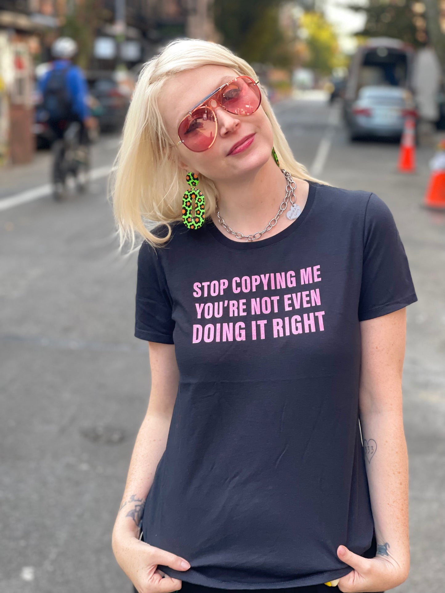 Stop Copying Me T-shirt - Spark Pretty