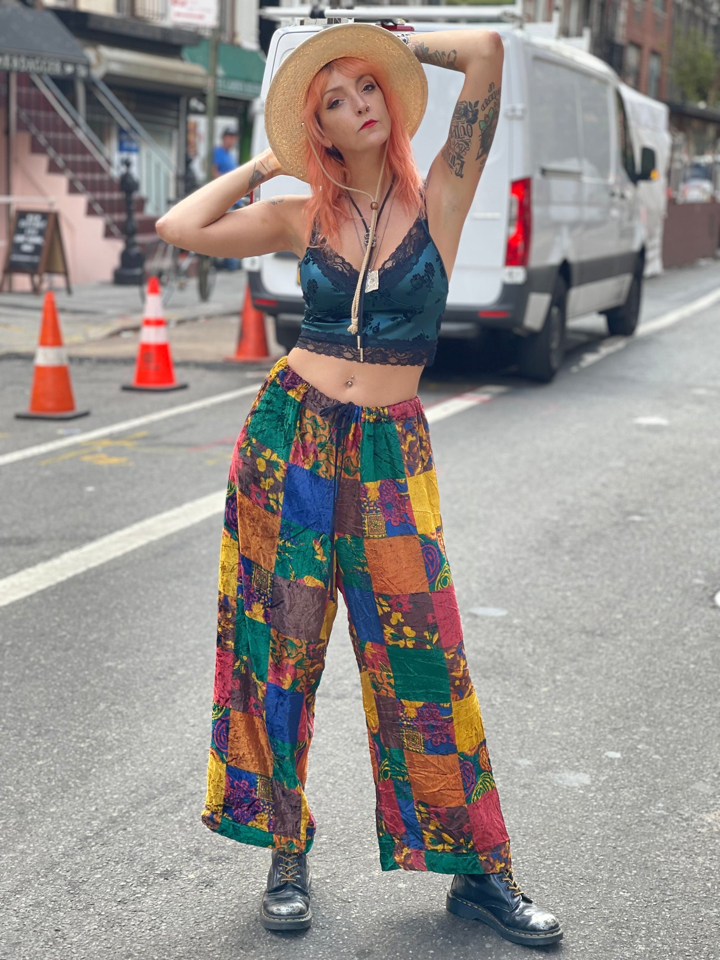 Vintage 90s Todd Oldham Patchwork Pants - Spark Pretty
