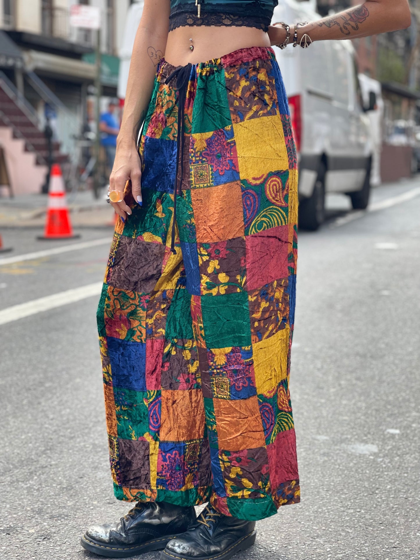 Vintage 90s Todd Oldham Patchwork Pants - Spark Pretty