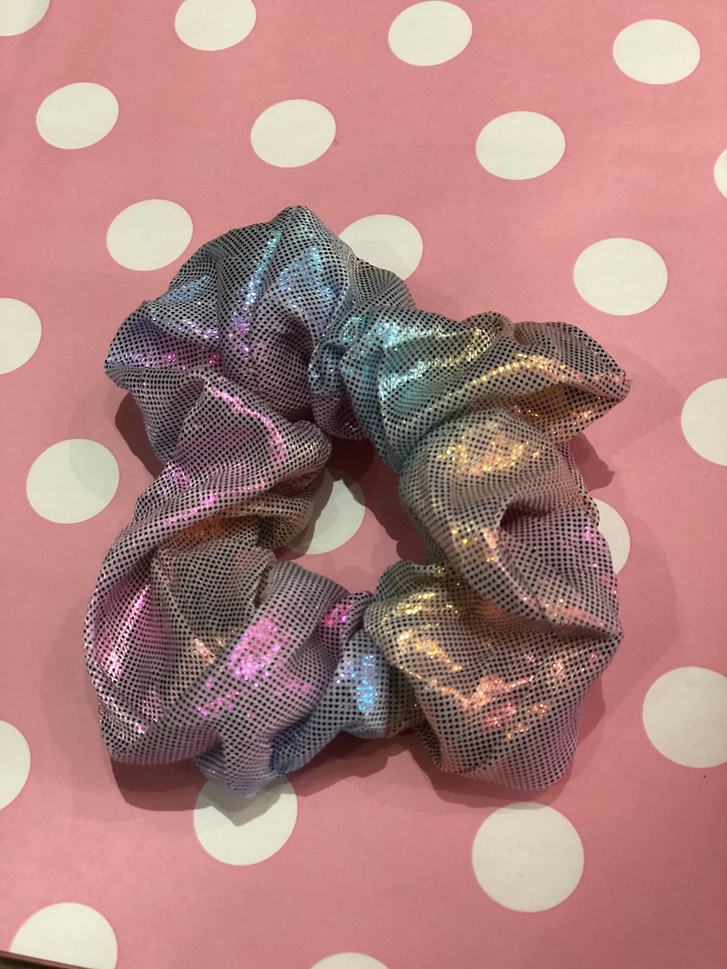 Rainbow Hologram Scrunchie - Spark Pretty