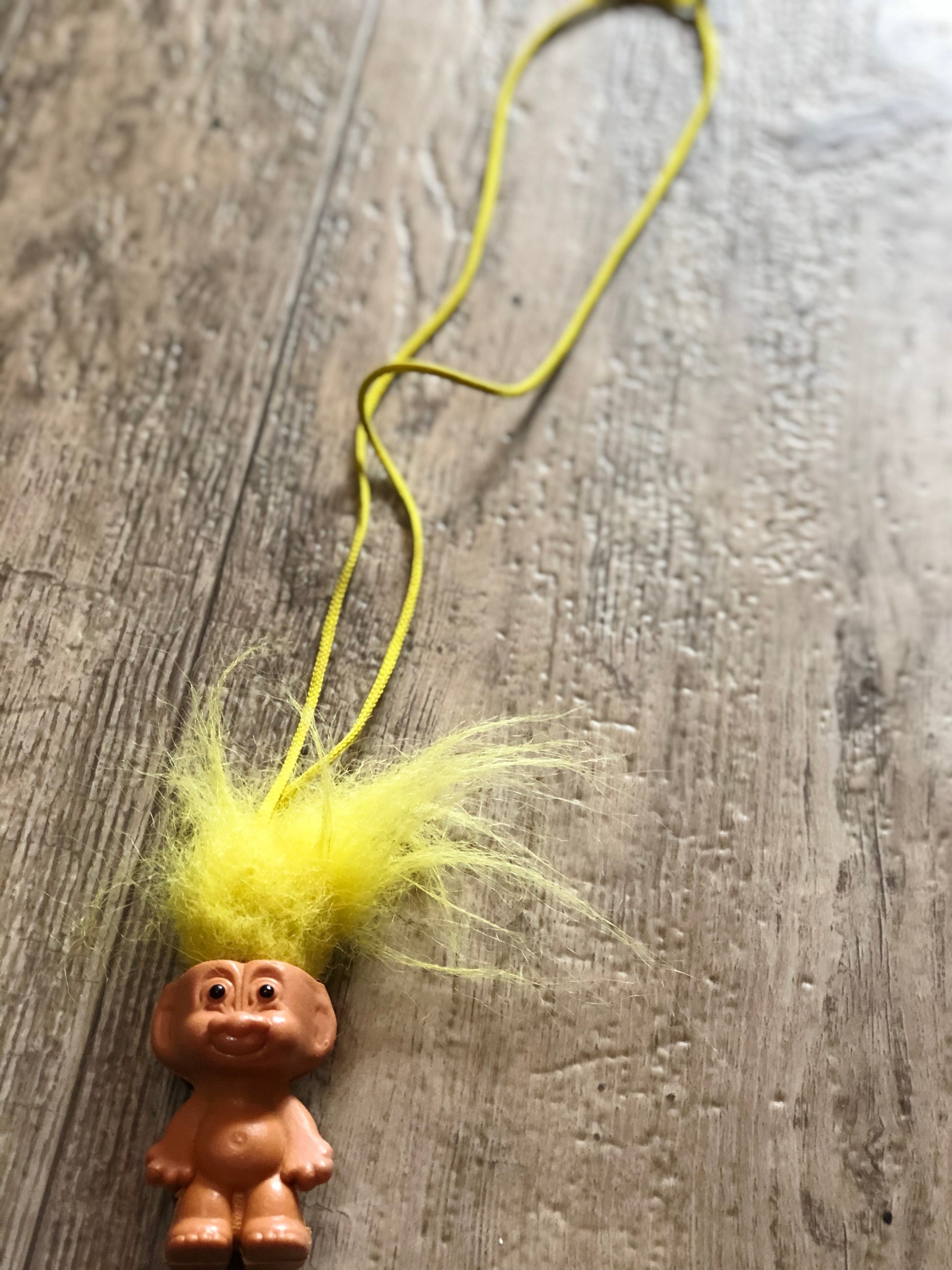 Vintage 80s Troll Doll Necklace - Spark Pretty
