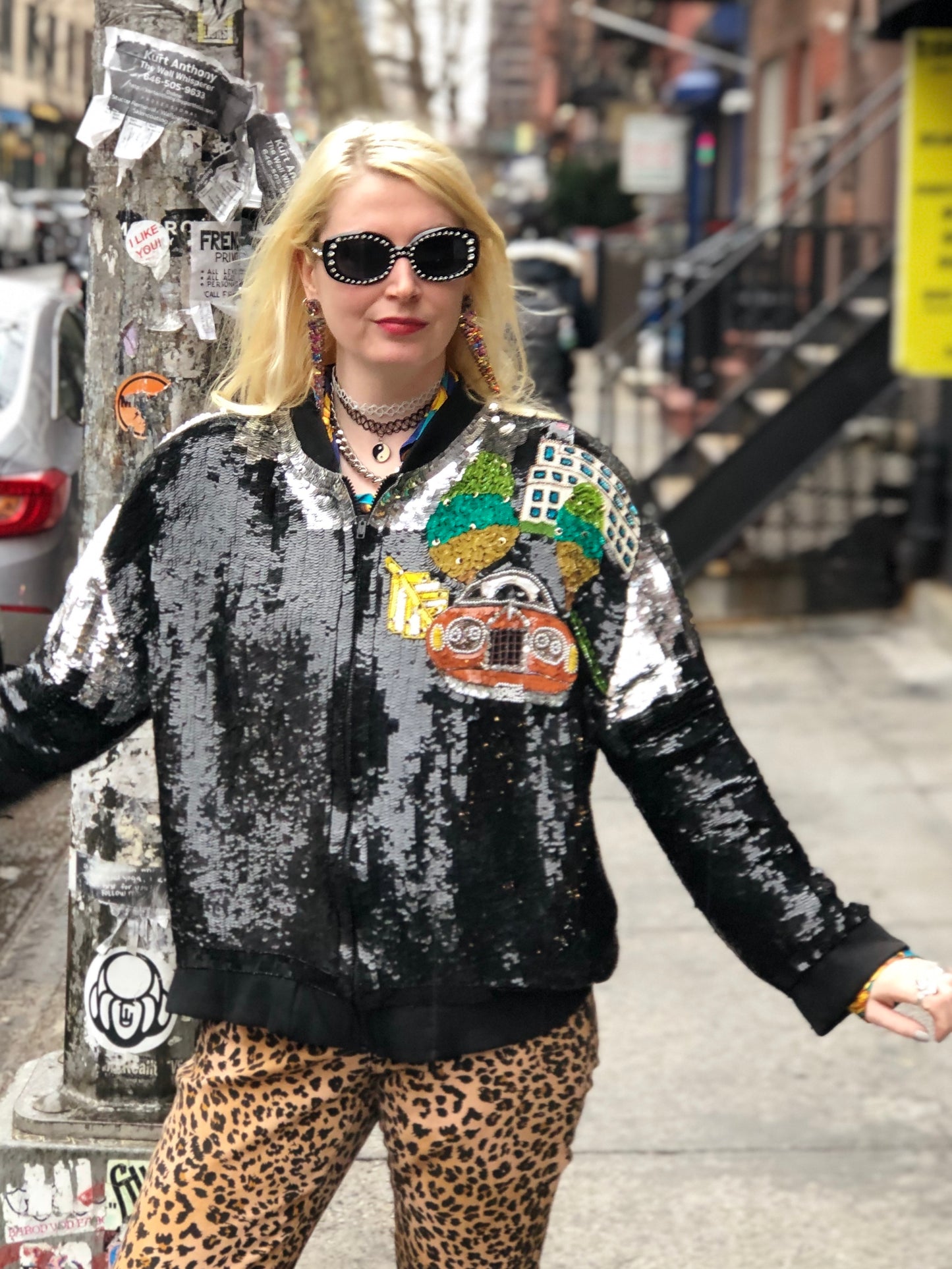 Vintage 80s Sequin Rolls Royce Jacket - Spark Pretty