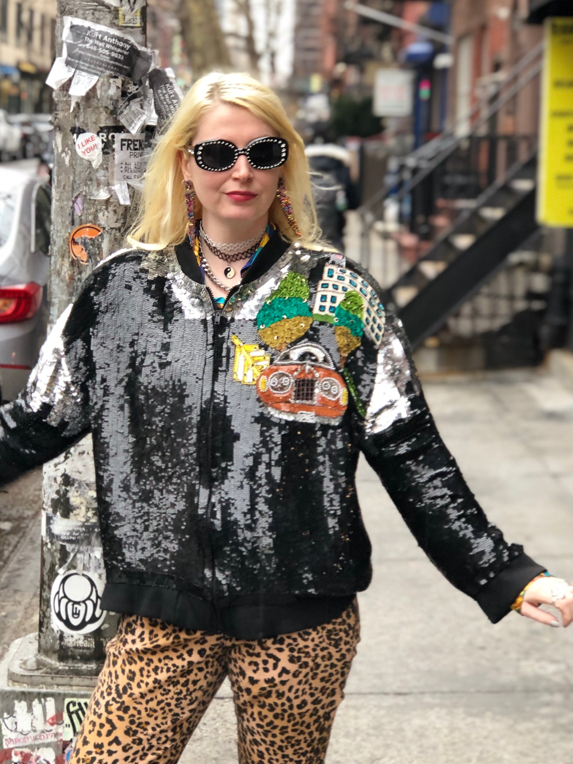 Vintage 80s Sequin Rolls Royce Jacket - Spark Pretty