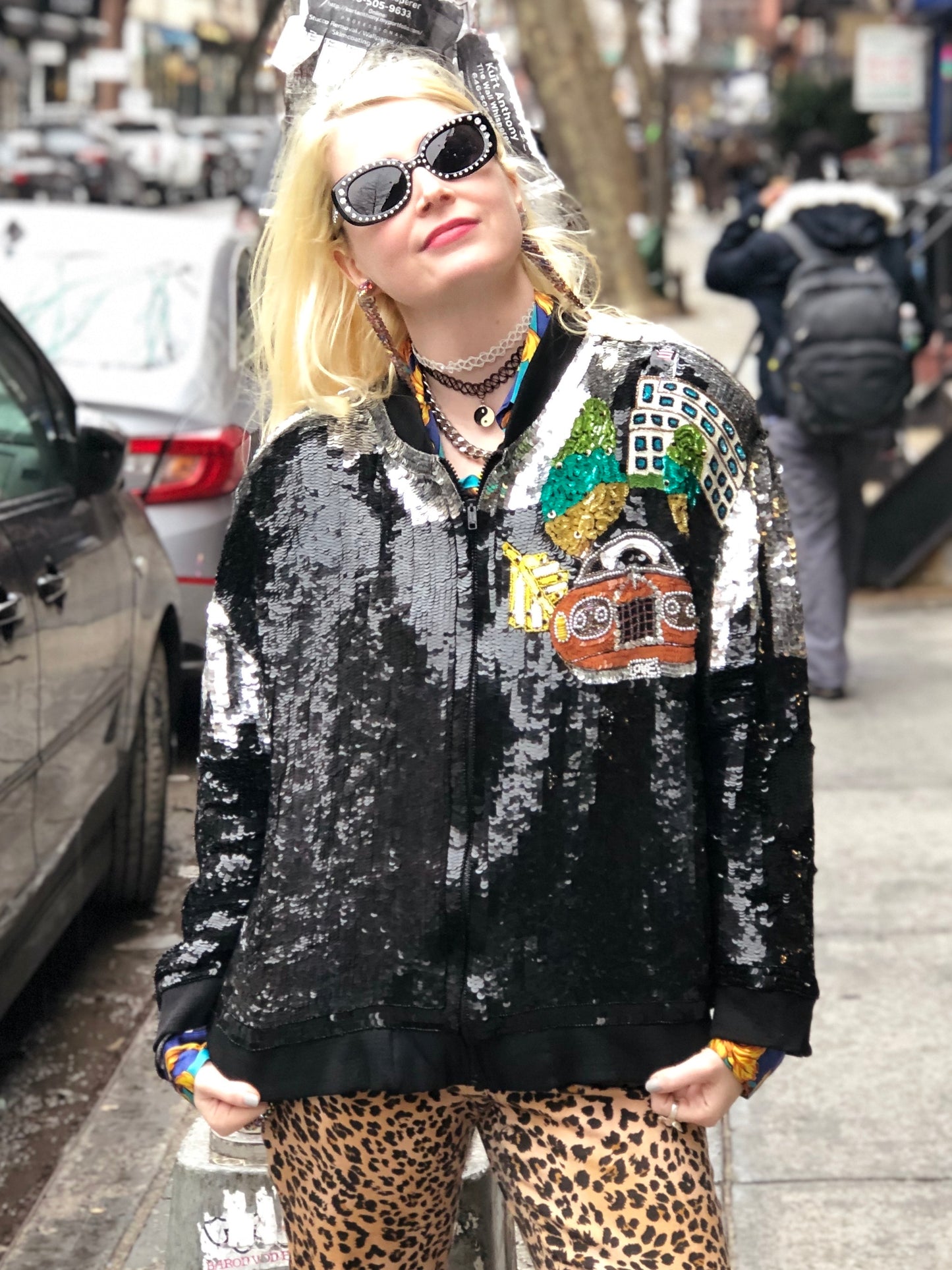 Vintage 80s Sequin Rolls Royce Jacket - Spark Pretty