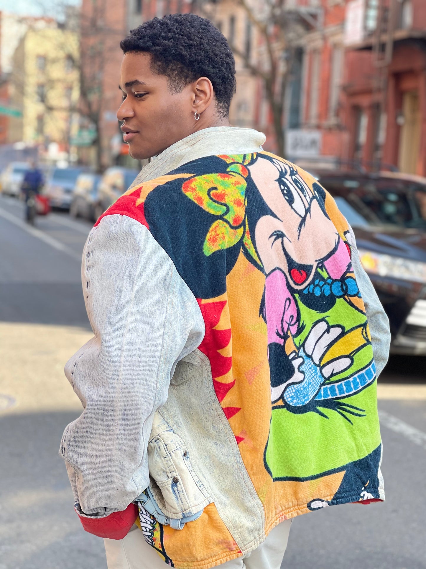 Vintage 80s Patchwork Minnie Mouse Jean Jacket - Spark Pretty