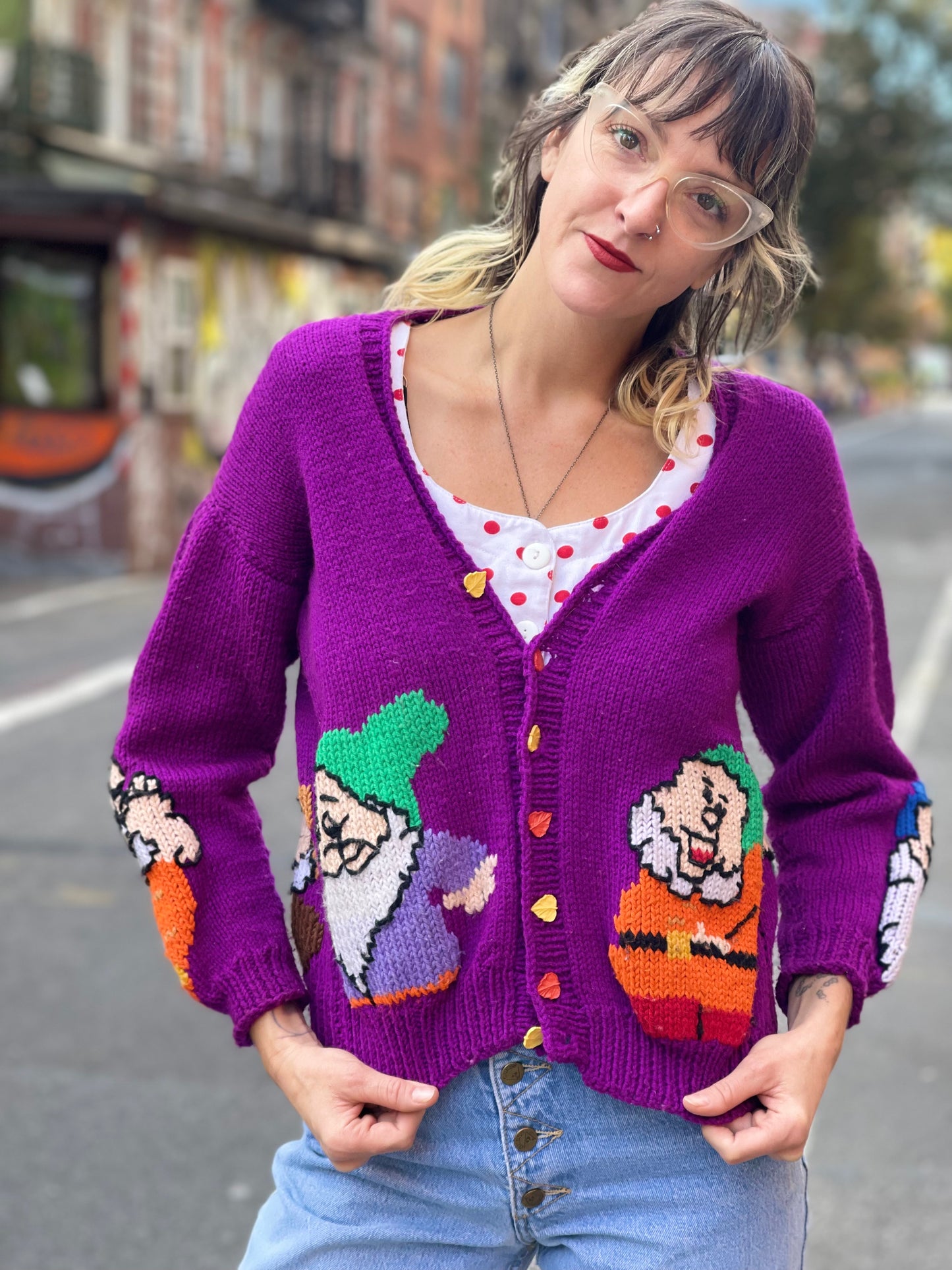 Vintage Snow White Knit Cardigan - Spark Pretty