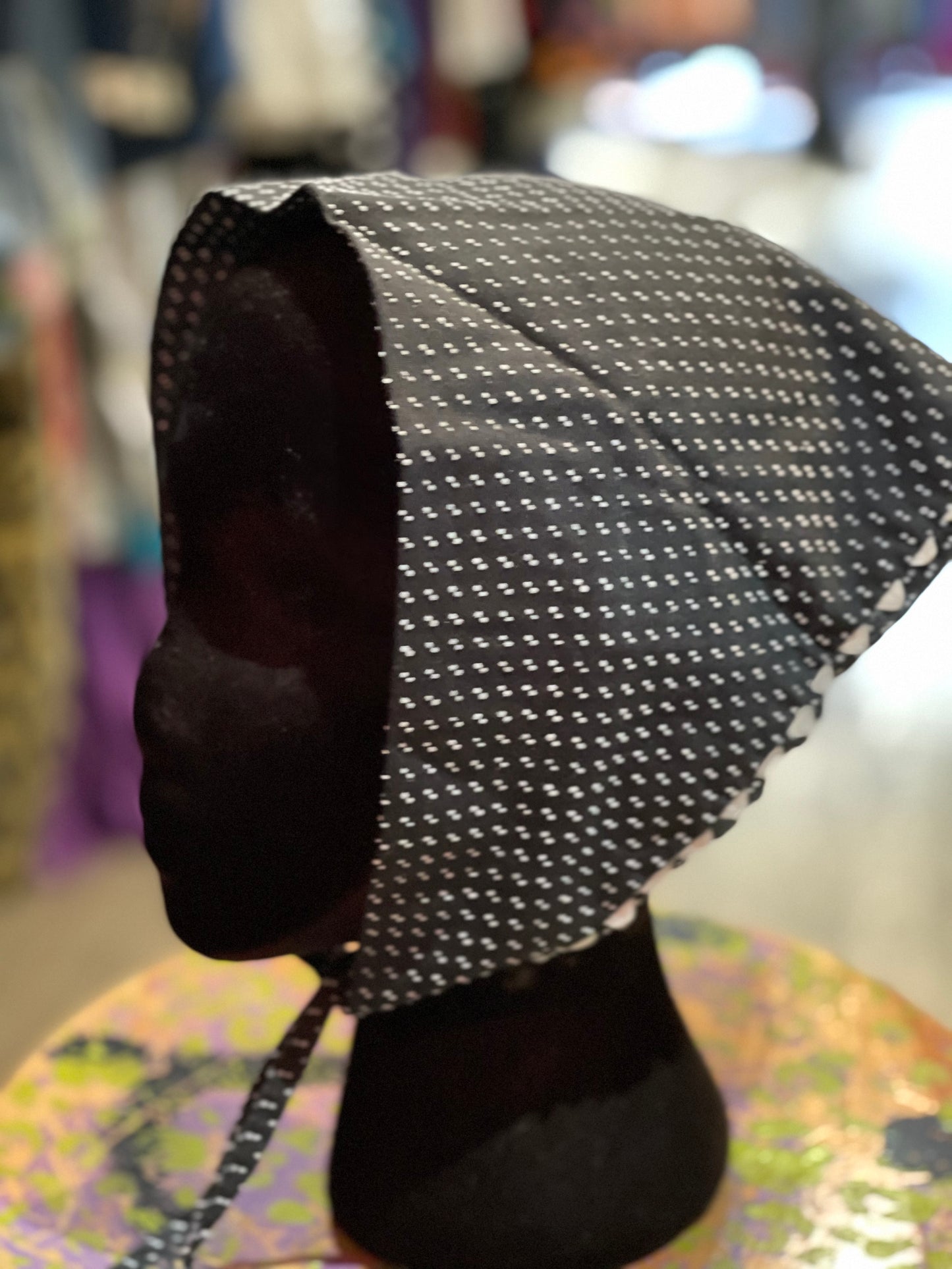 Vintage 70s Dot Print Head Scarf Bandana - Spark Pretty