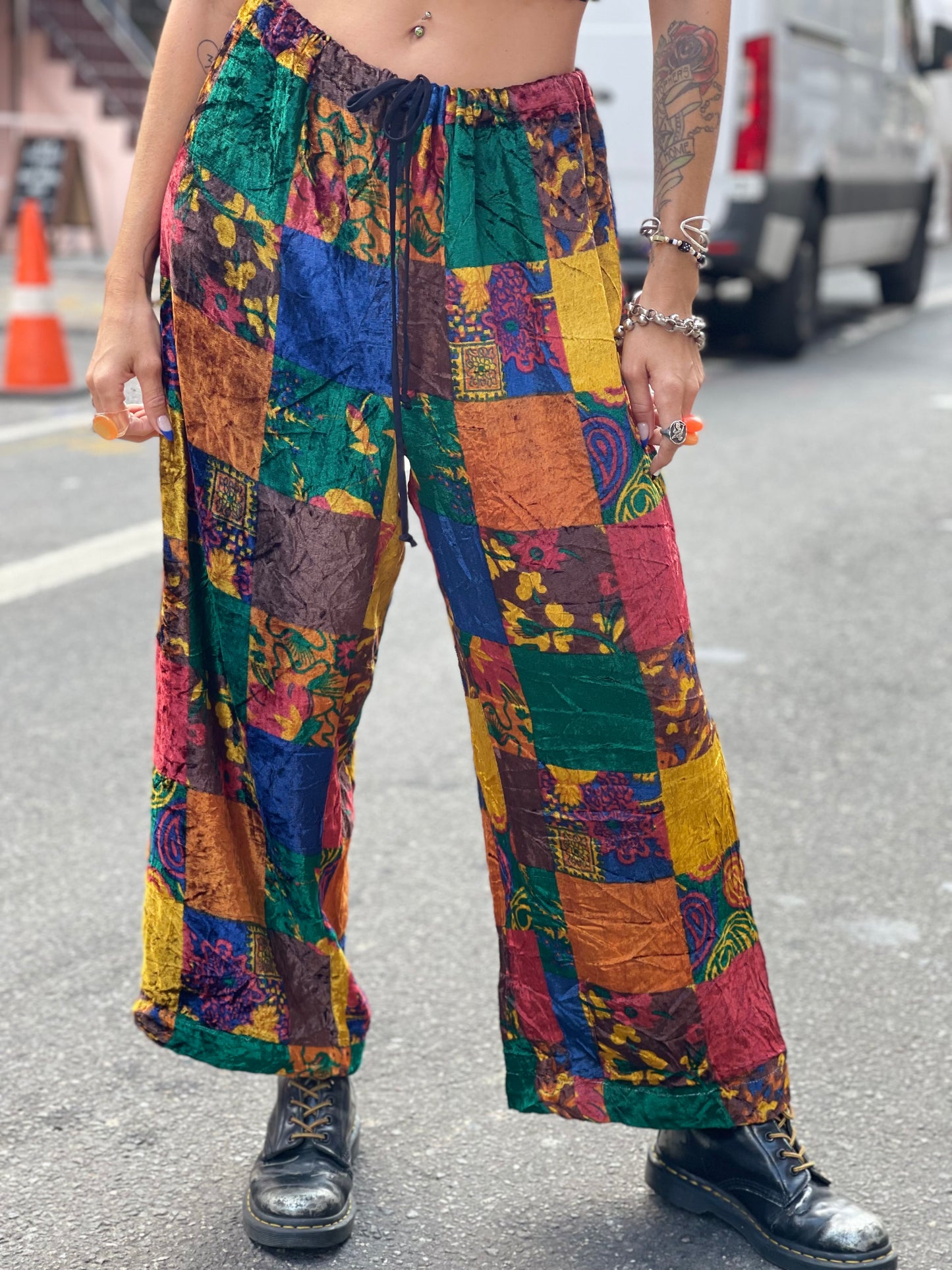 Vintage 90s Todd Oldham Patchwork Pants - Spark Pretty