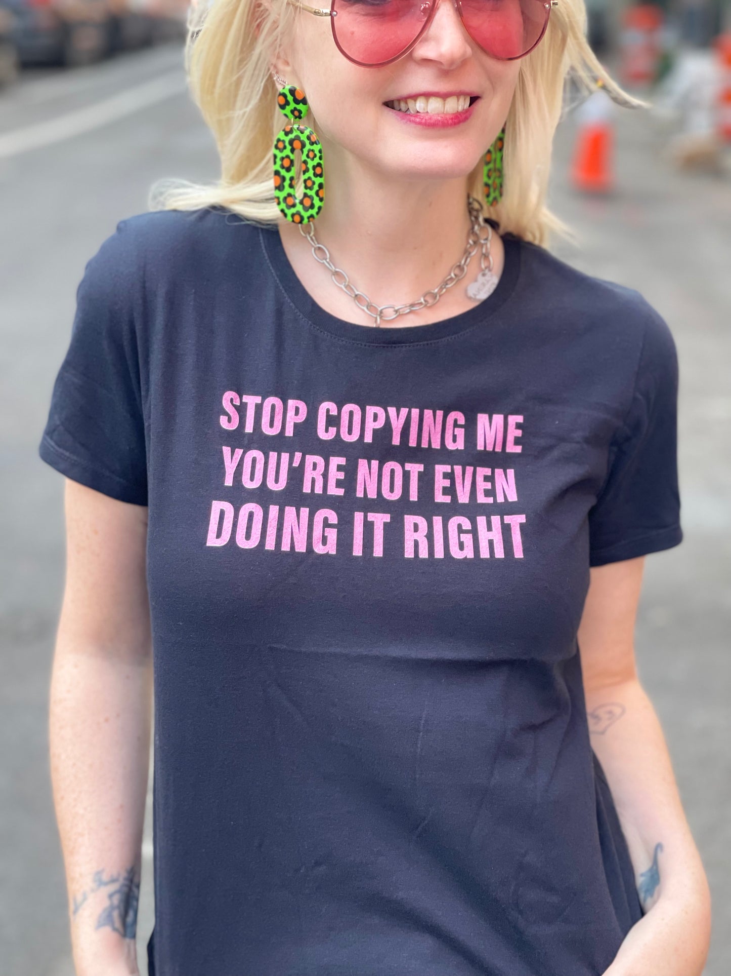 Stop Copying Me T-shirt - Spark Pretty