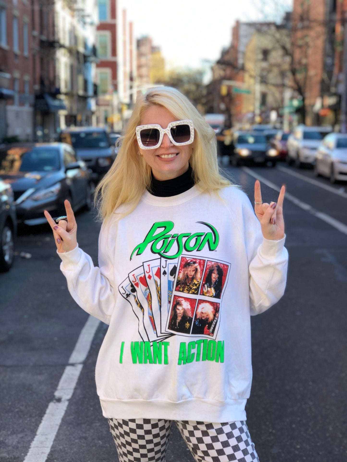 Vintage 80s Poison Sweatshirt - Spark Pretty