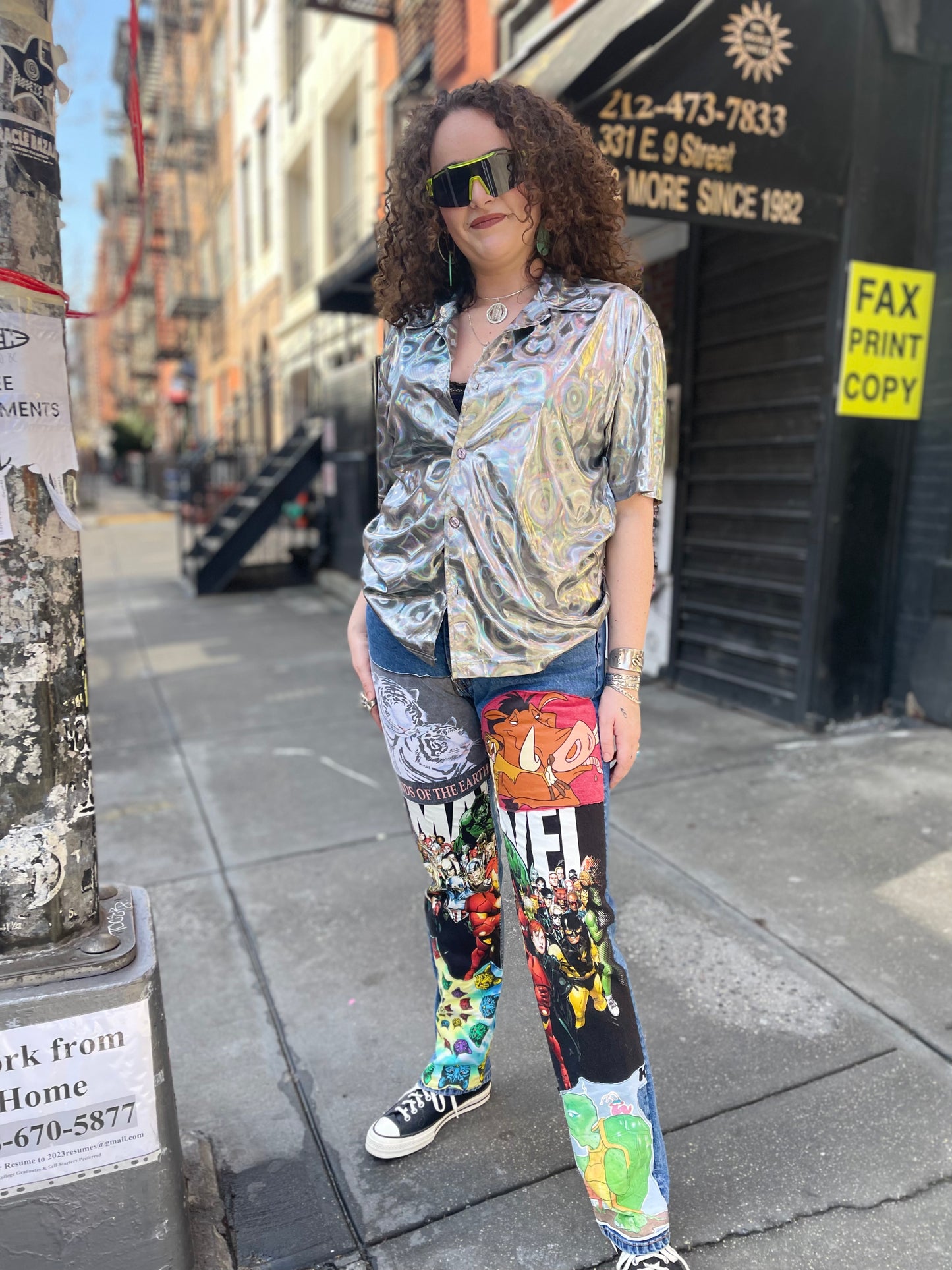 Reworked Patchwork Vintage Jeans - Spark Pretty