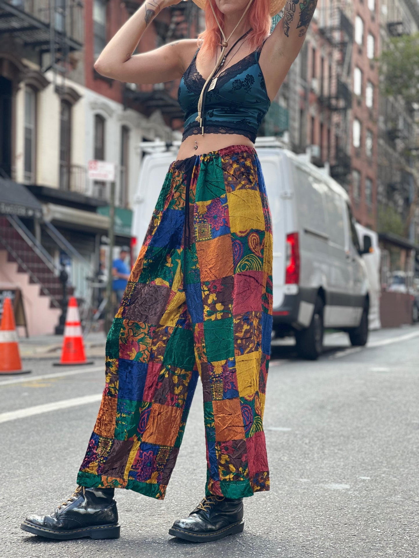 Vintage 90s Todd Oldham Patchwork Pants - Spark Pretty