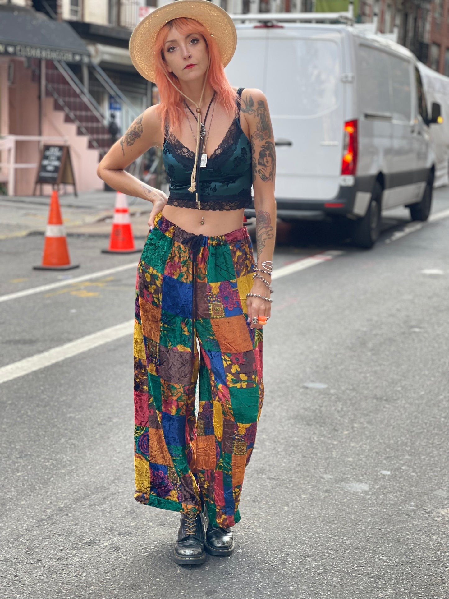 Vintage 90s Todd Oldham Patchwork Pants - Spark Pretty