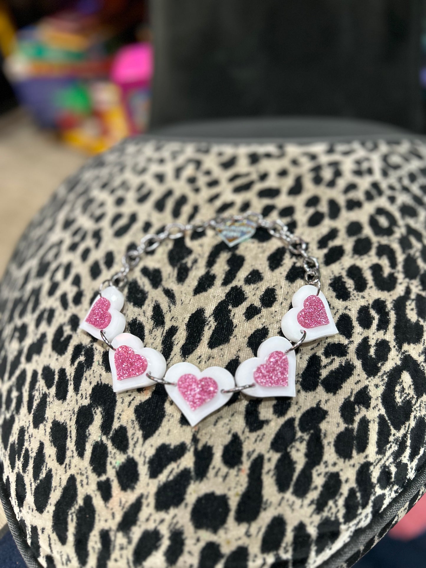 Pastel Heart Choker By Marina Fini - Spark Pretty