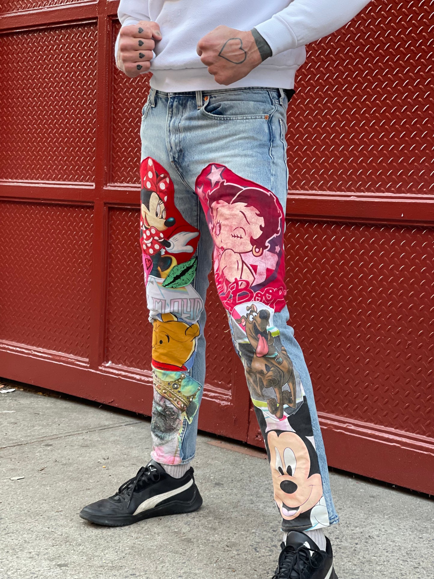 Reworked Patchwork Vintage Jeans - Spark Pretty