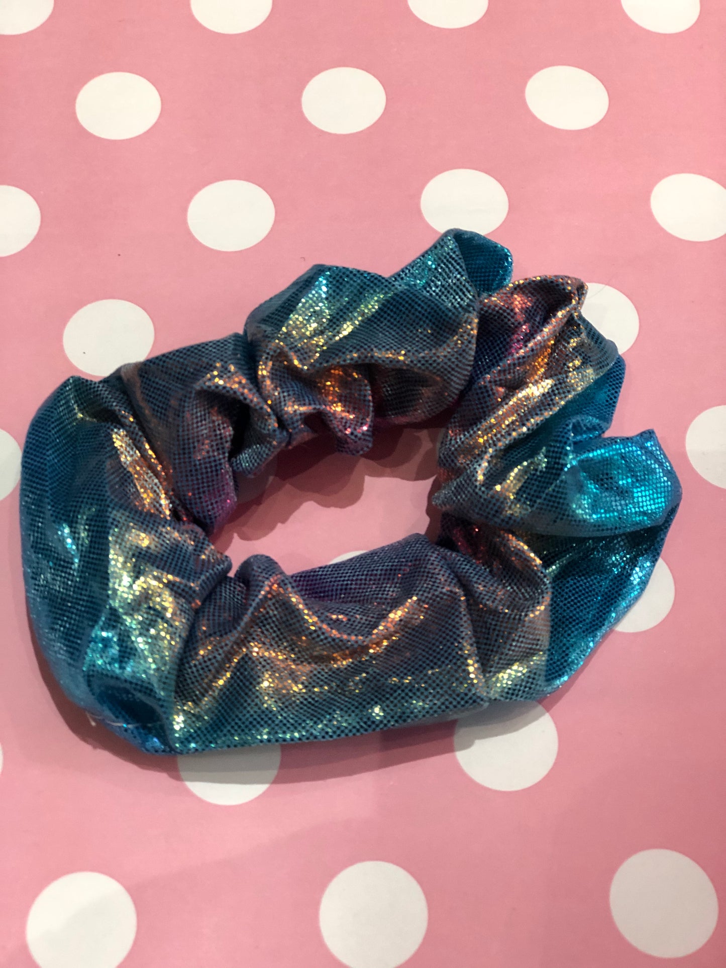 Rainbow Hologram Scrunchie - Spark Pretty