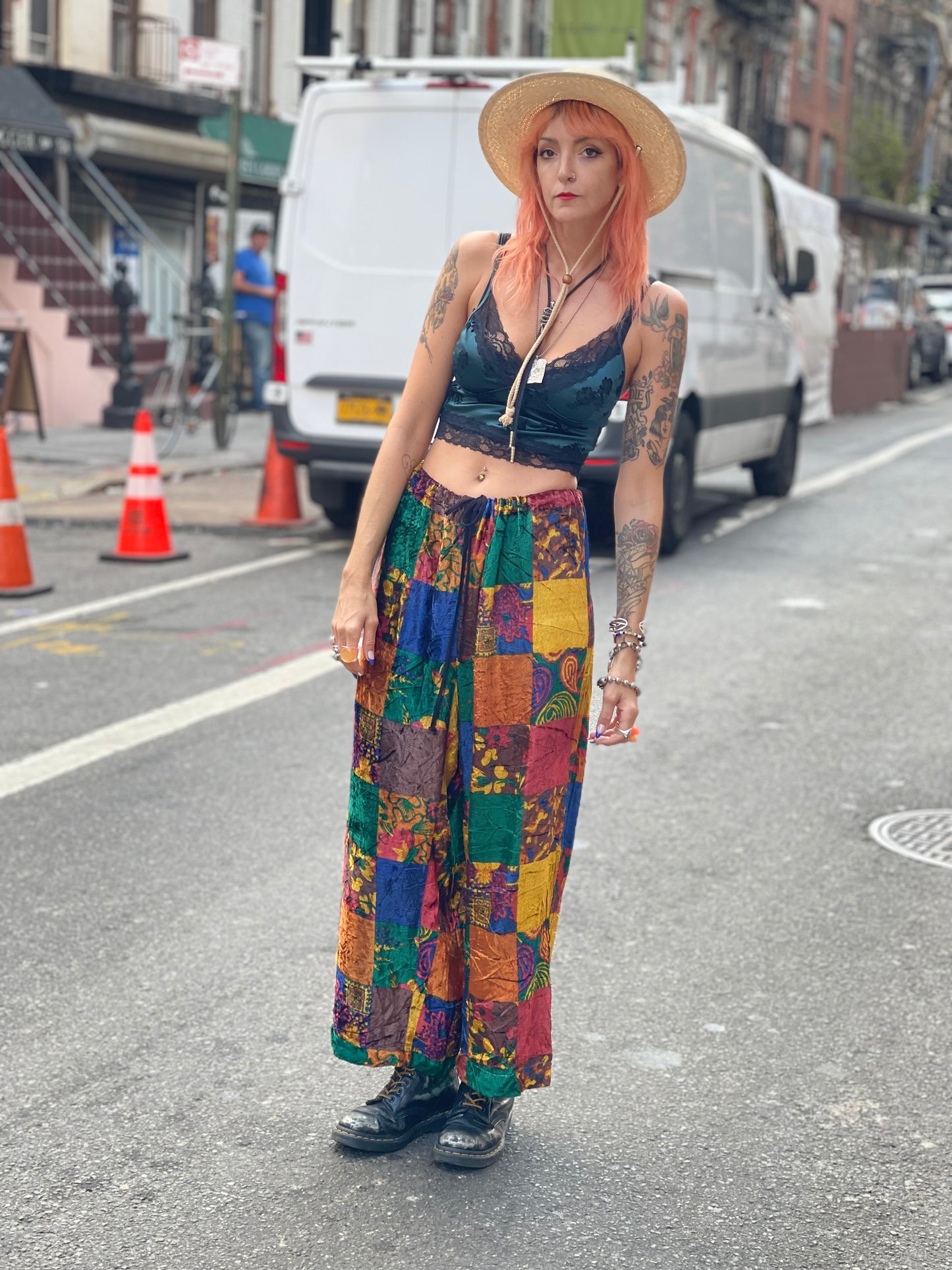 Vintage 90s Todd Oldham Patchwork Pants - Spark Pretty