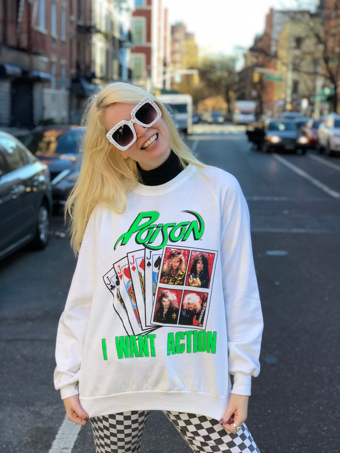 Vintage 80s Poison Sweatshirt - Spark Pretty