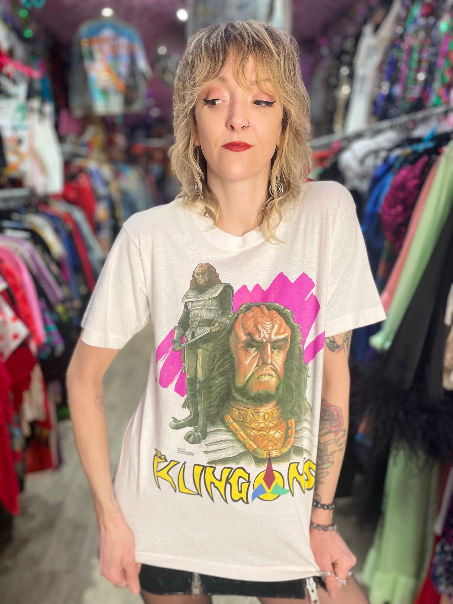 Vintage 1991 Klingons T-Shirt - Spark Pretty