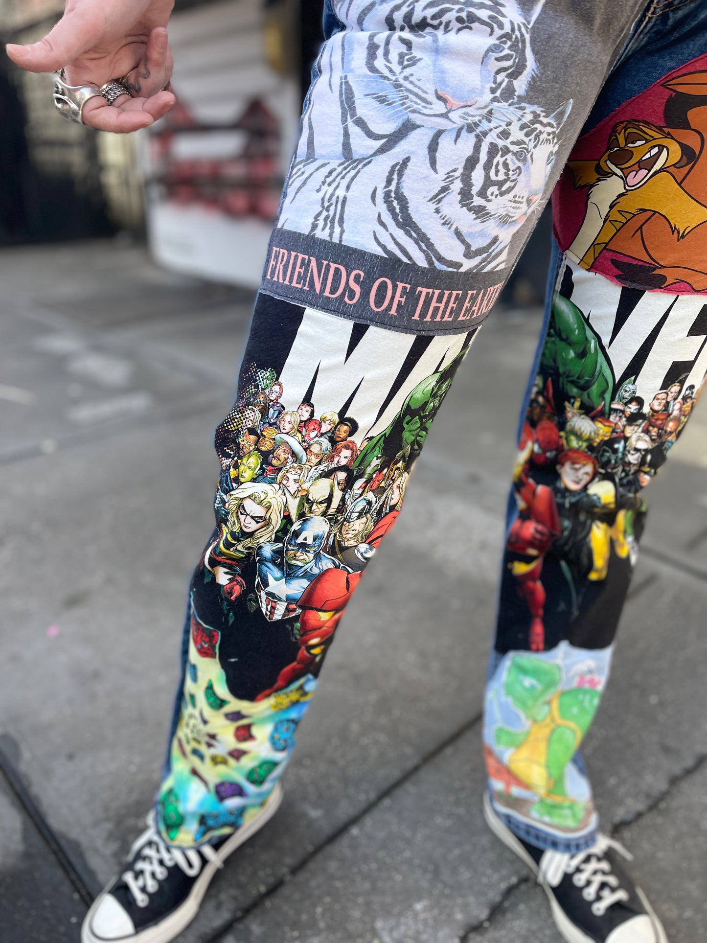 Reworked Patchwork Vintage Jeans - Spark Pretty