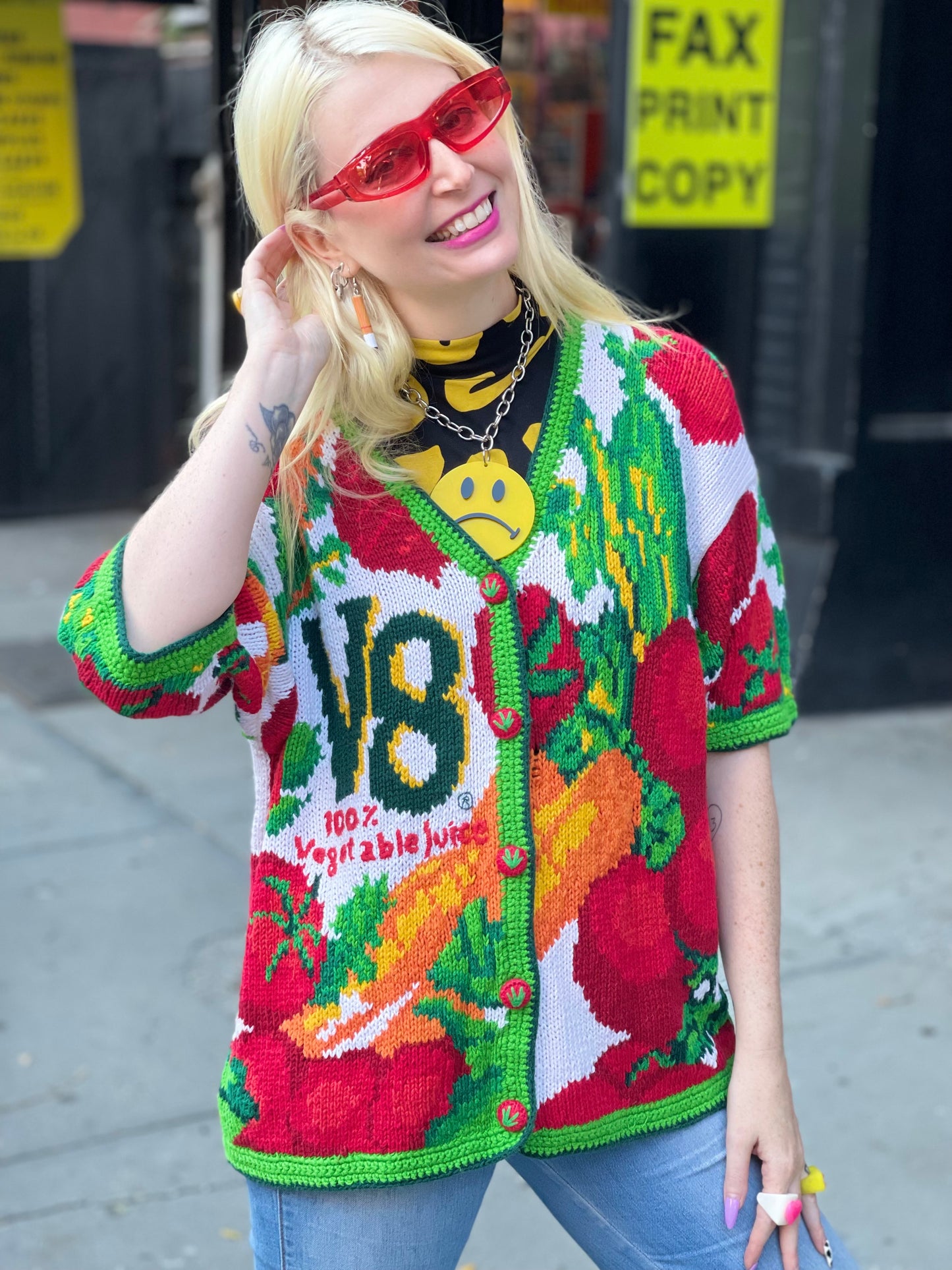 Vintage 90s V8 Veggies Sweater - Spark Pretty