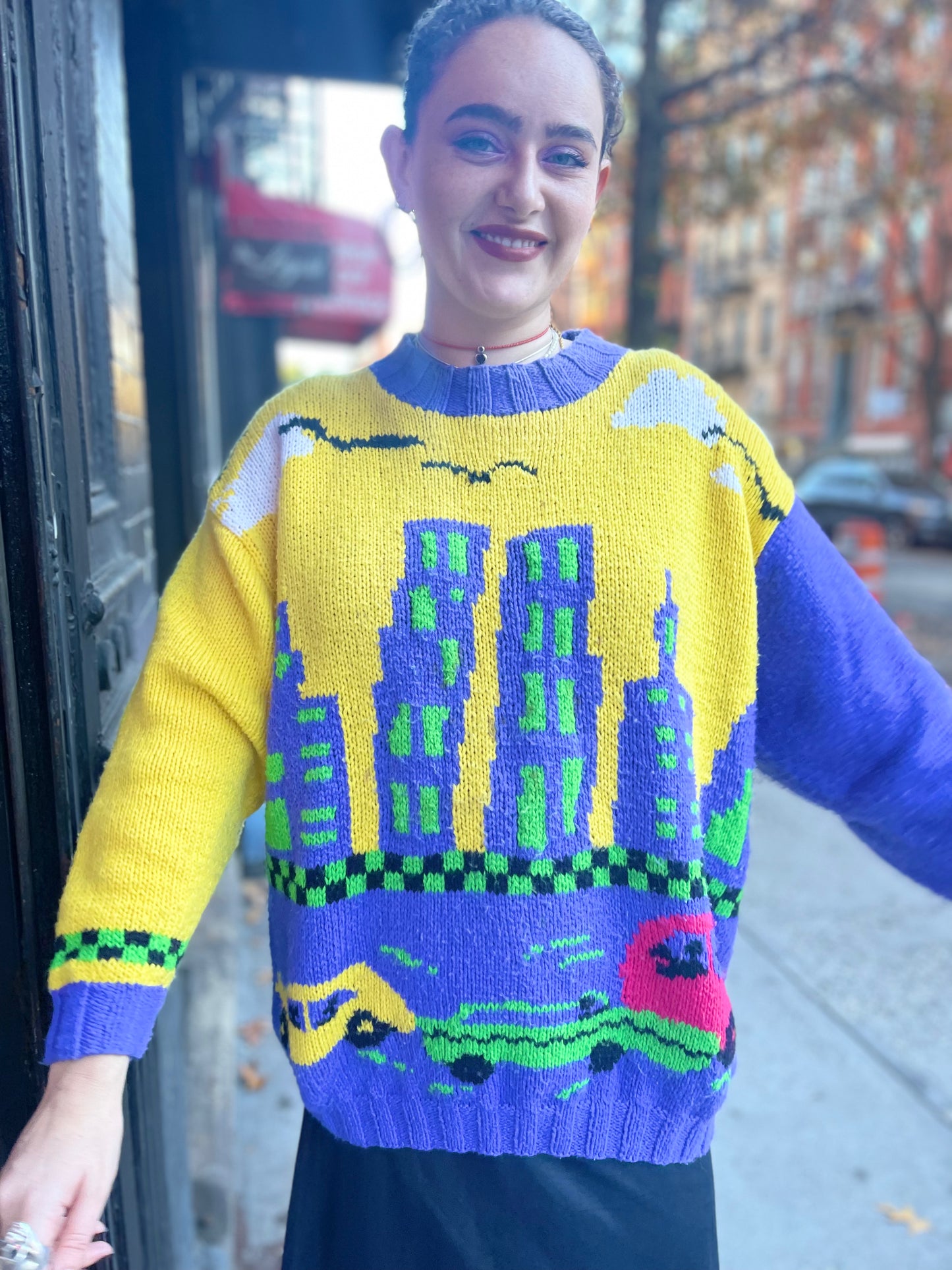 Vintage 80s New York Sweater - Spark Pretty