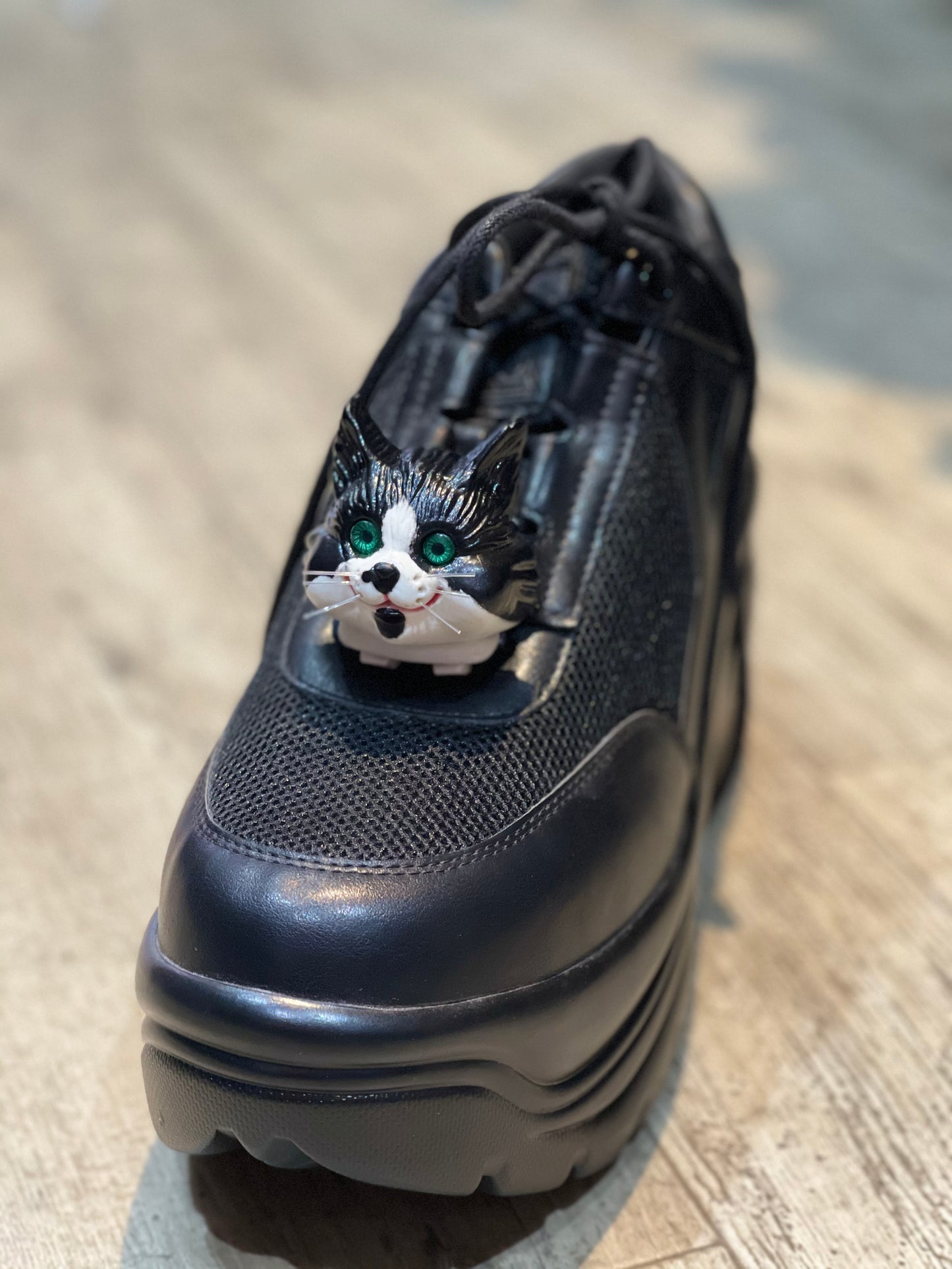 Vintage 80s Kitty Cat Head Shoelace Clip - Spark Pretty