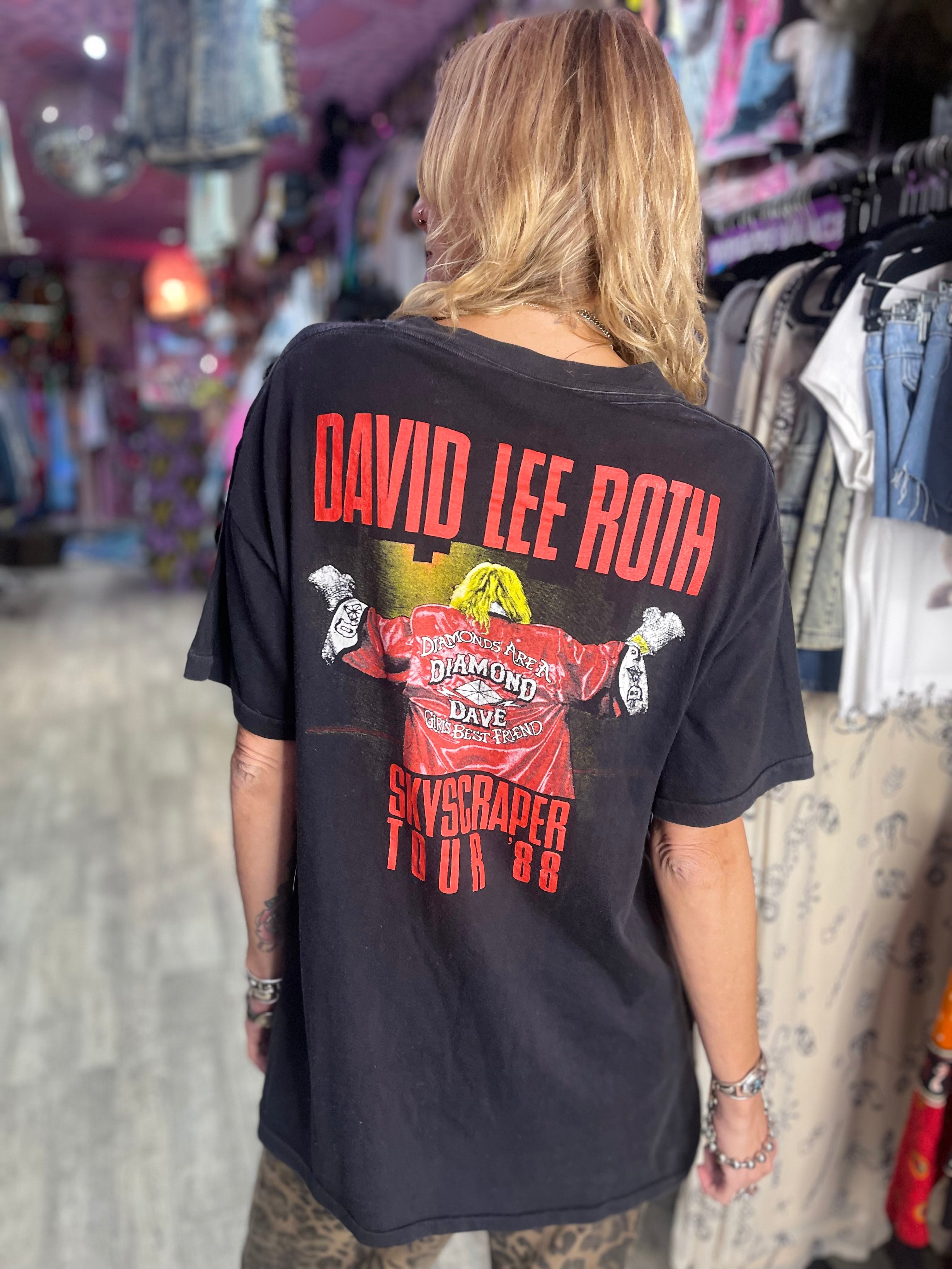 Vintage 1988 David Lee Roth T Shirt Spark Pretty