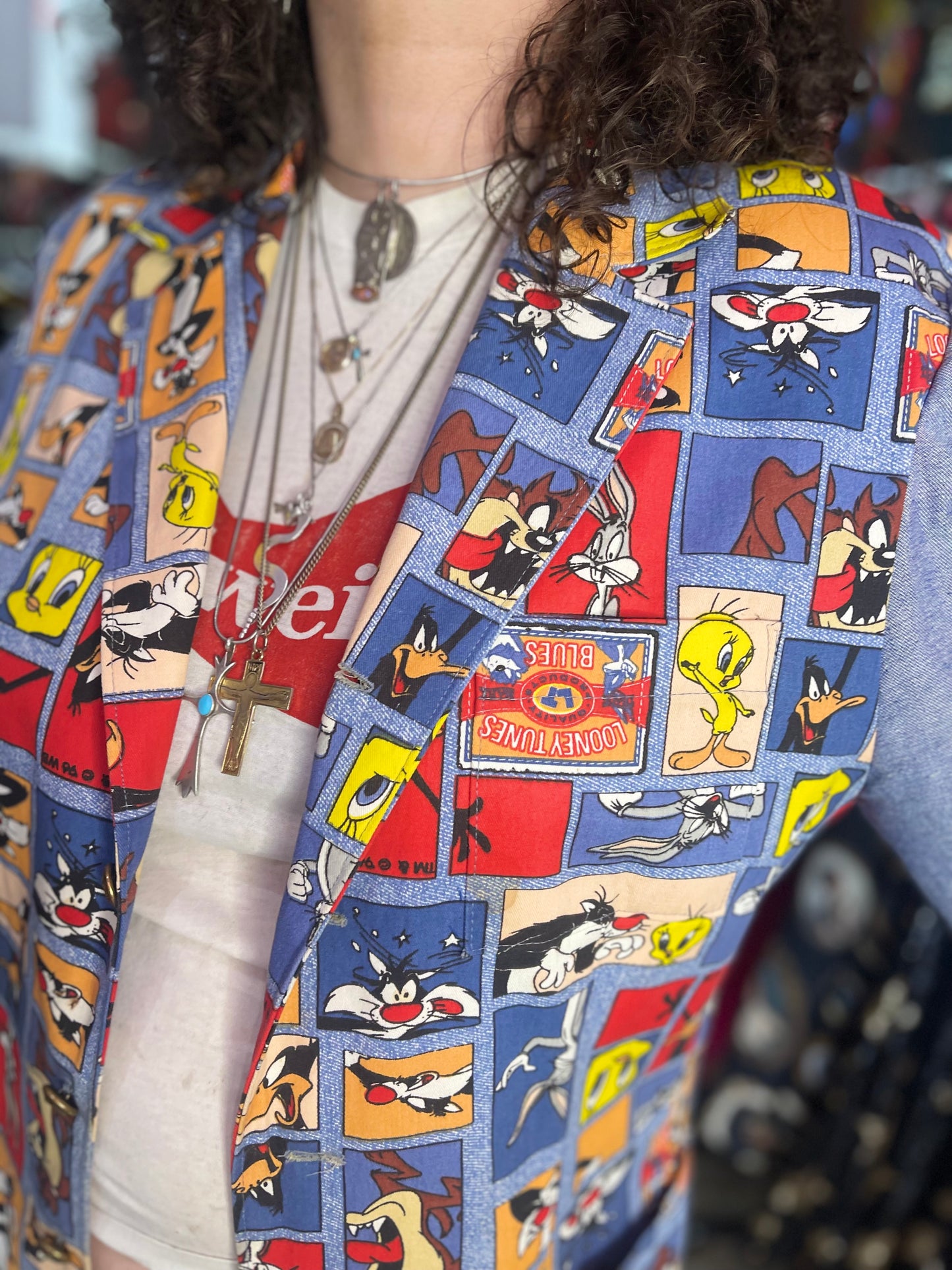 Vintage 90s Loony Tunes Blazer - Spark Pretty