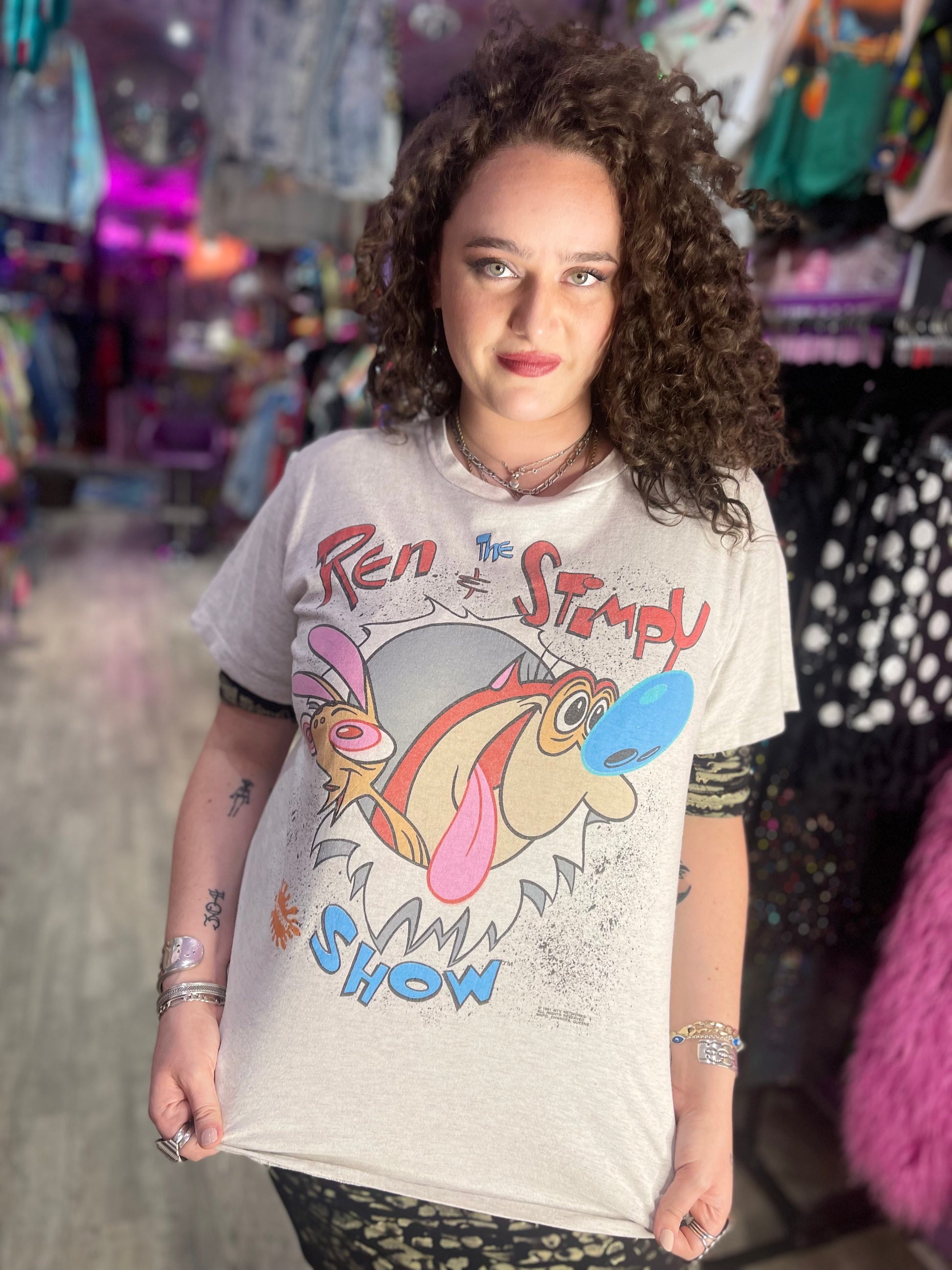 Vintage 1991 Ren and Stimpy T-shirt - Spark Pretty