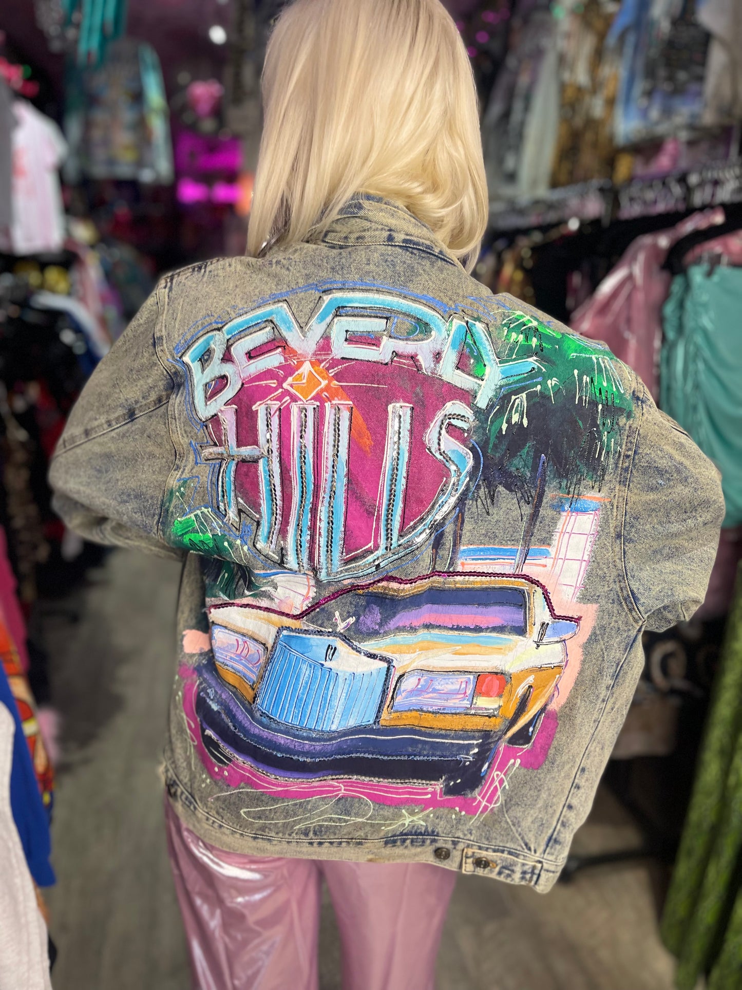 Vintage 80s Beverly Hills Jean Jacket - Spark Pretty