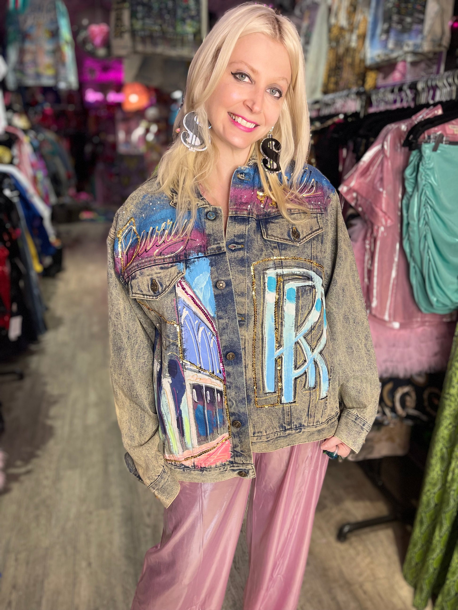 Vintage 80s Beverly Hills Jean Jacket - Spark Pretty