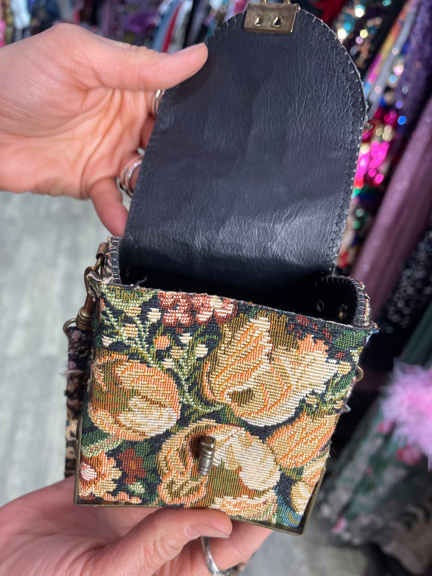 Vintage 90s Tapestry Purse by Lip Service - Spark Pretty