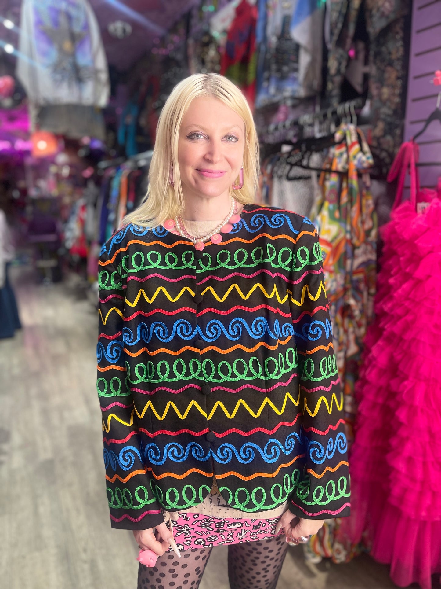 Vintage 80s Squiggle Jacket