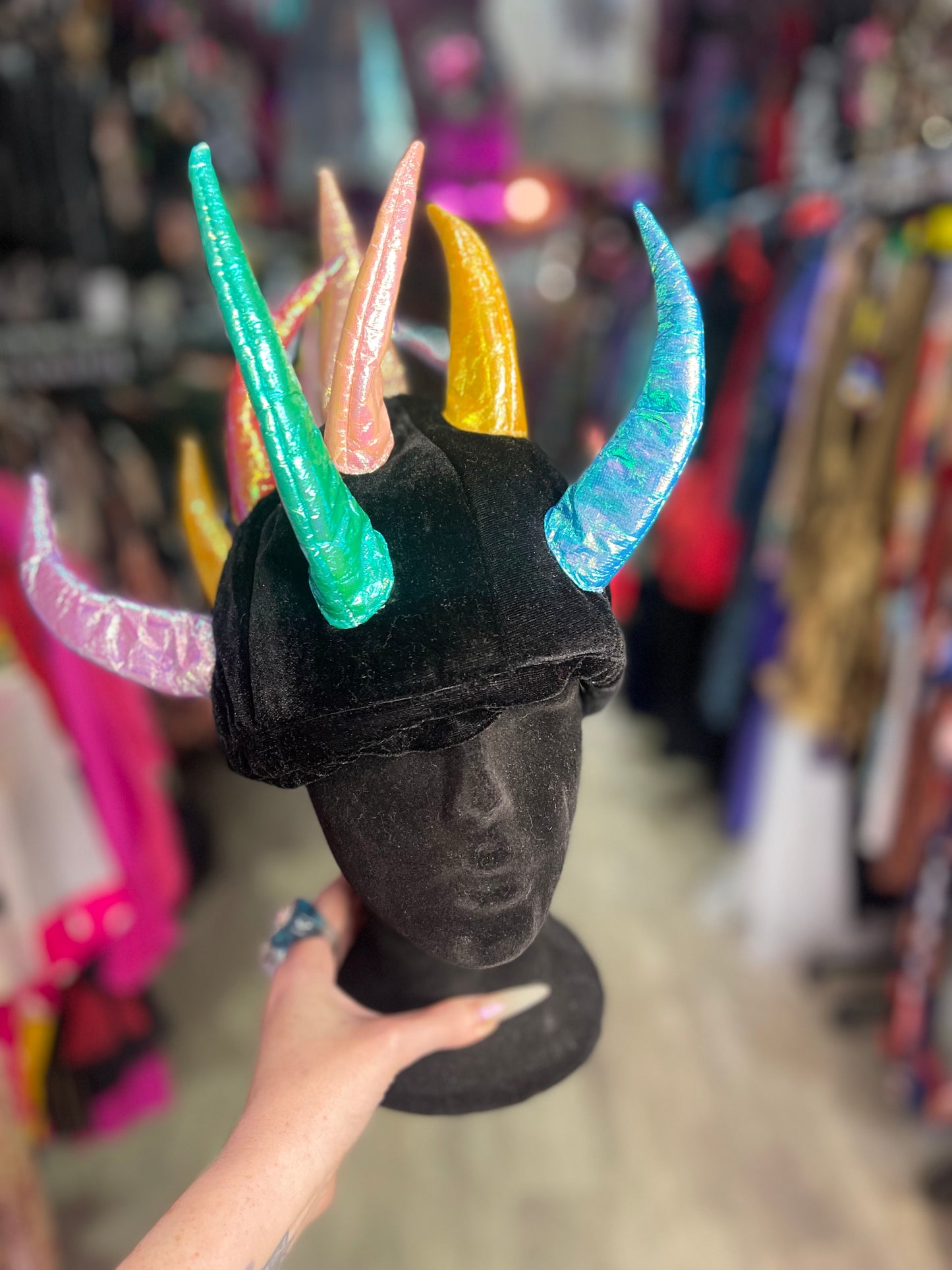 Vintage 90s Y2K Spikey Rave Hat