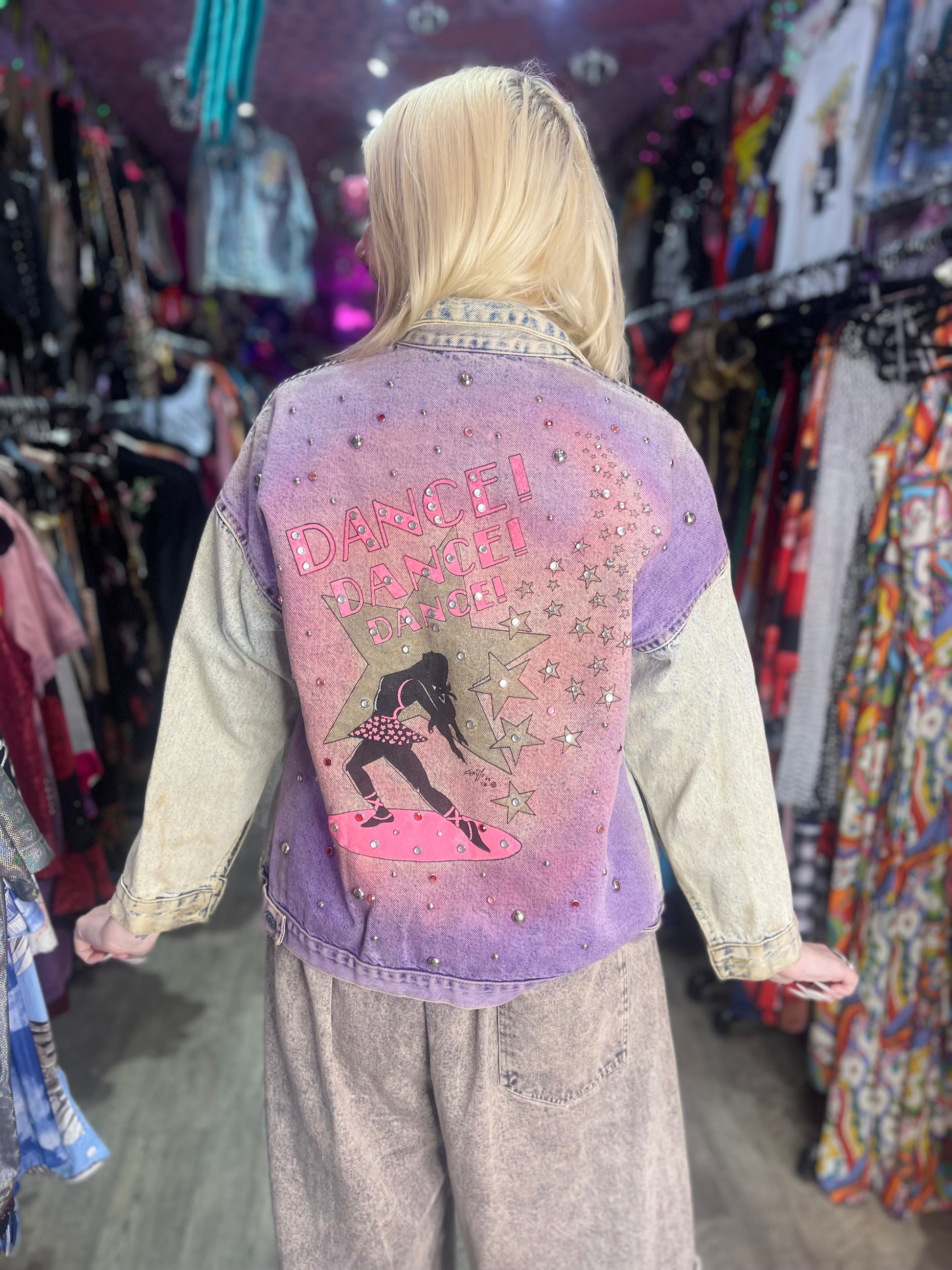 Vintage 80s Dance Jean Jacket - Spark Pretty