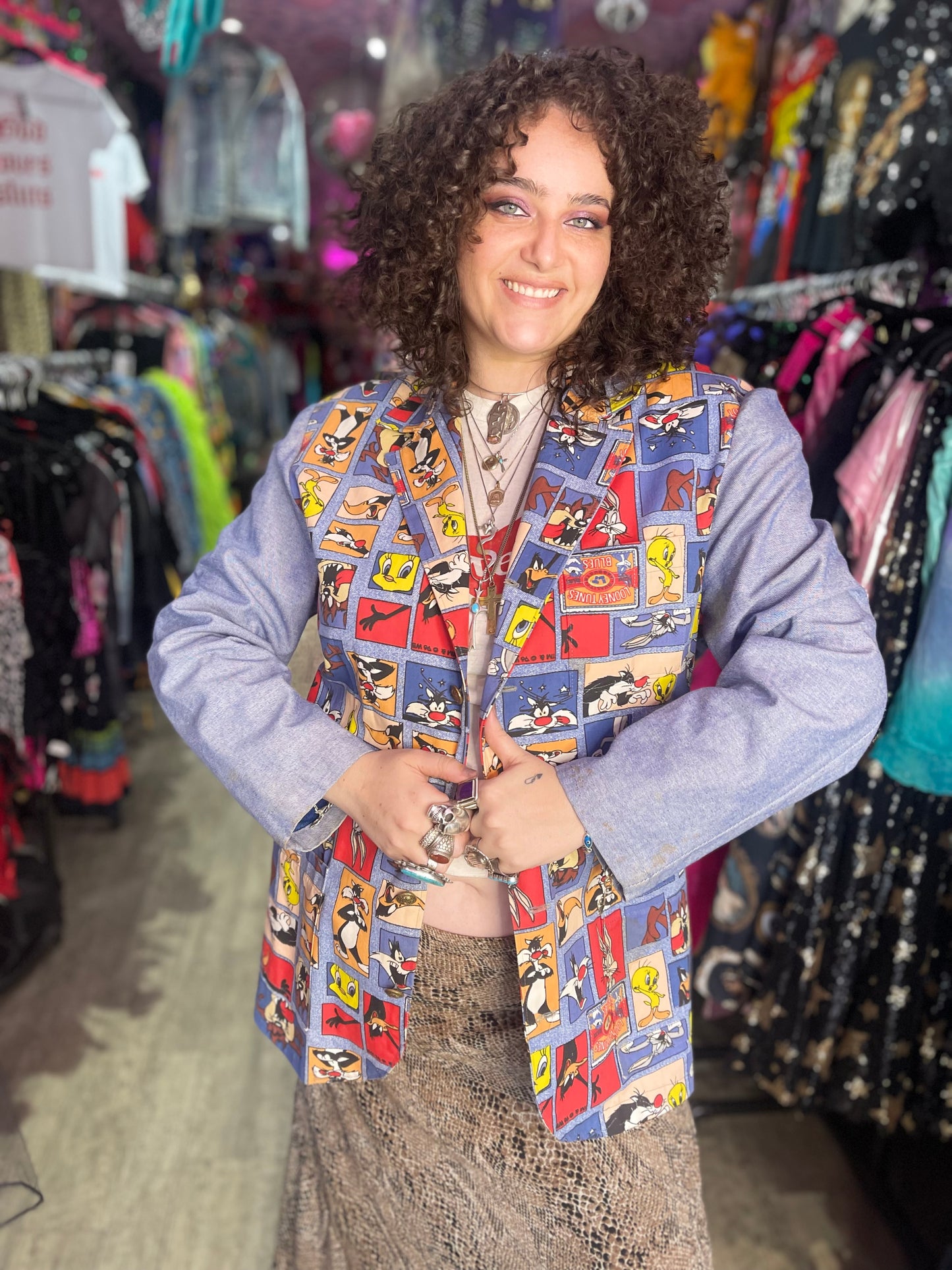 Vintage 90s Loony Tunes Blazer - Spark Pretty