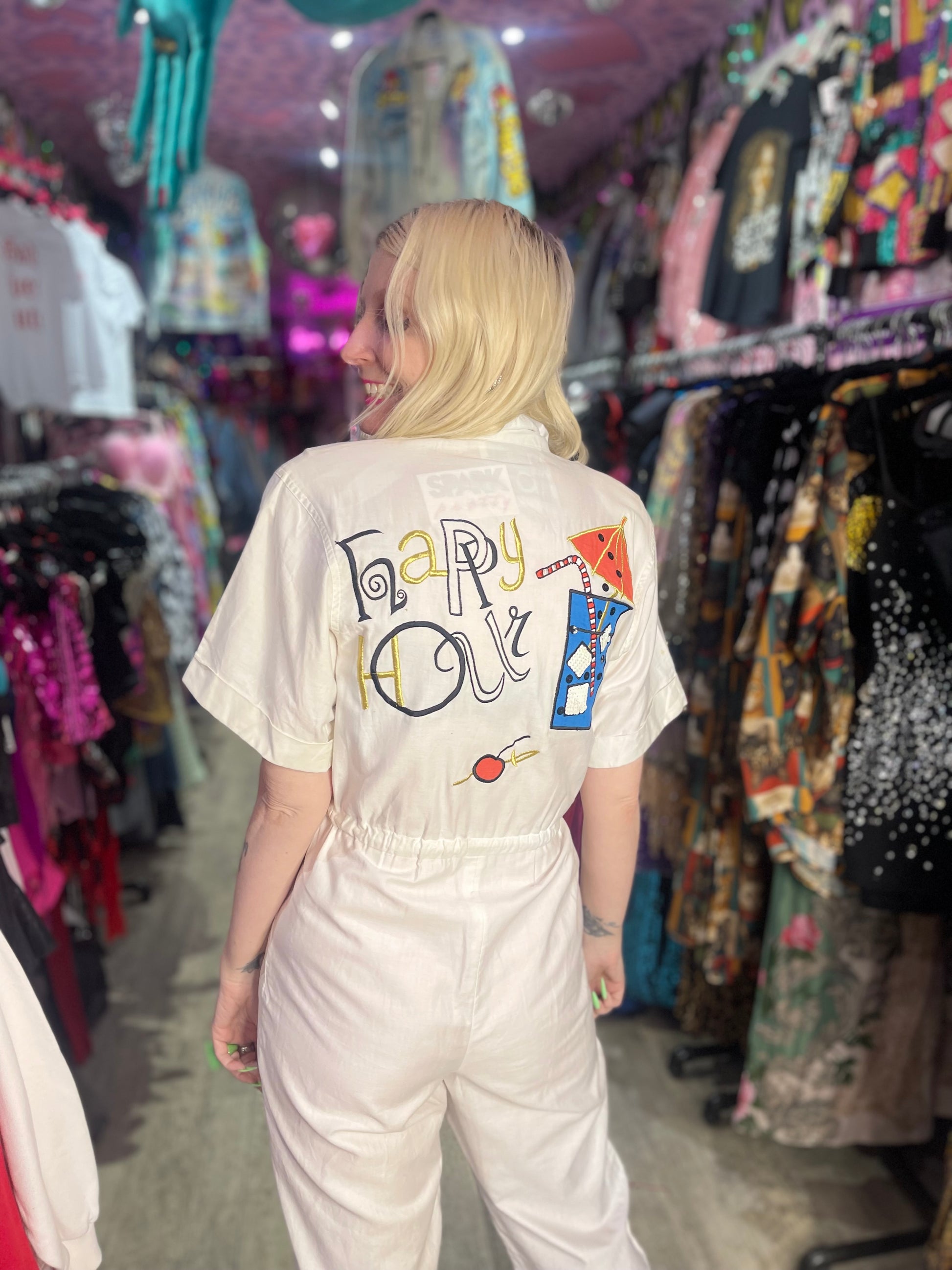 Vintage 80s Happy Hour Jumpsuit - Spark Pretty