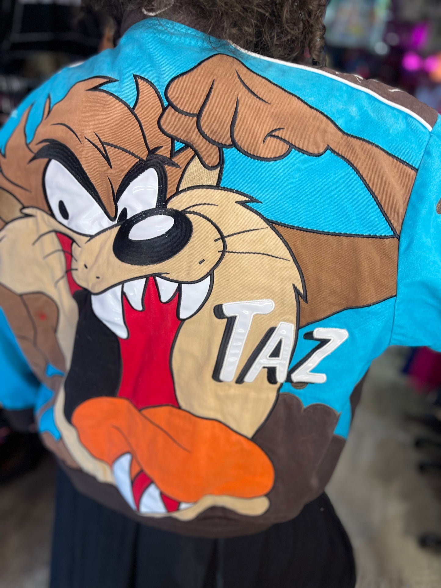 Vintage 90s Taz Racecar Jacket - Spark Pretty