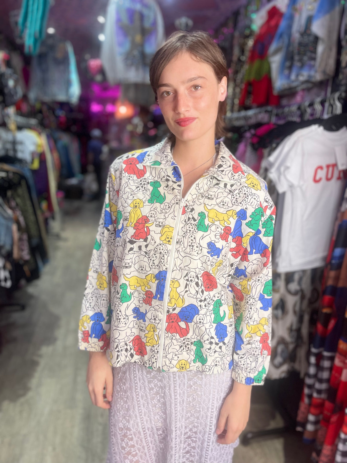 Vintage 80s Cartoon Dogs Jacket