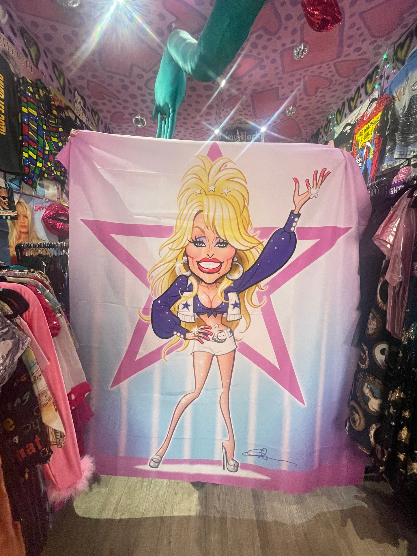 Novelty Pop Icon Artist Rendition Shower Curtain - Spark Pretty