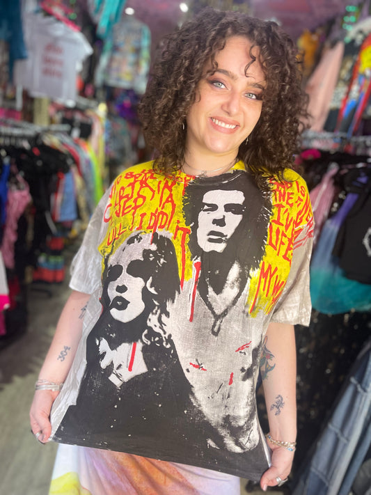 Sid & Nancy Custom Bootleg Repro Silkscreen AOP T-shirt - Spark Pretty