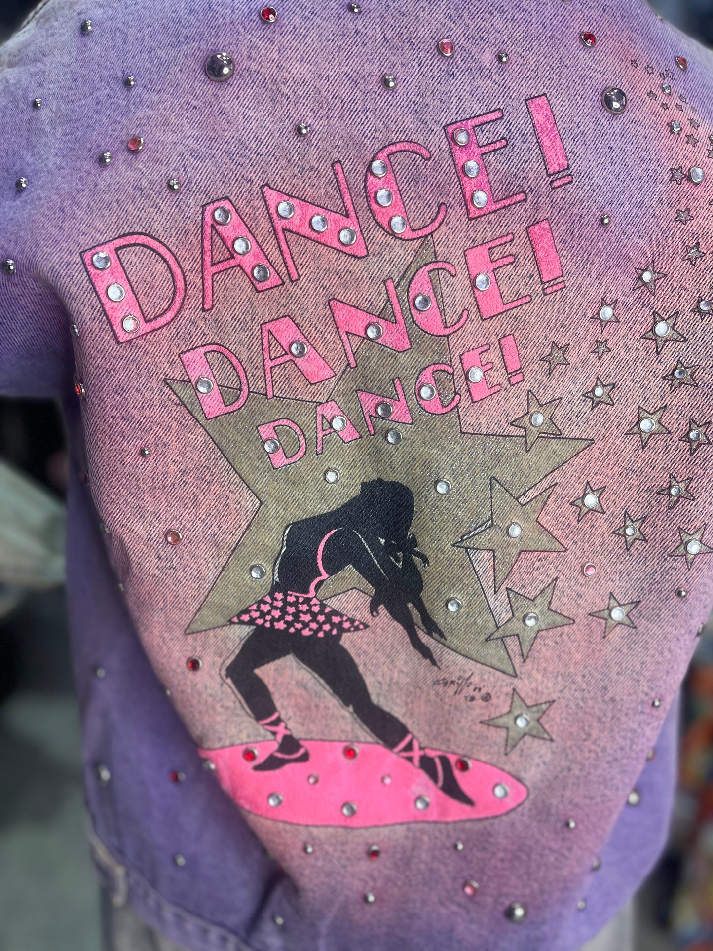 Vintage 80s Dance Jean Jacket - Spark Pretty