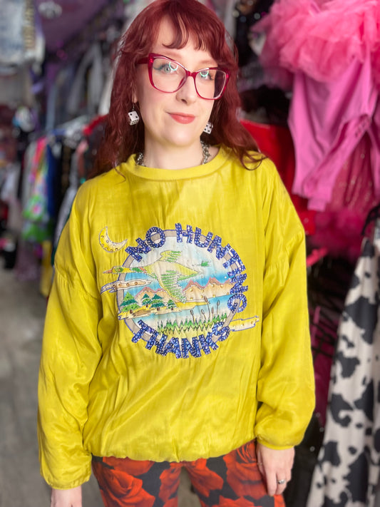 Vintage 90s No Hunting Sweatshirt