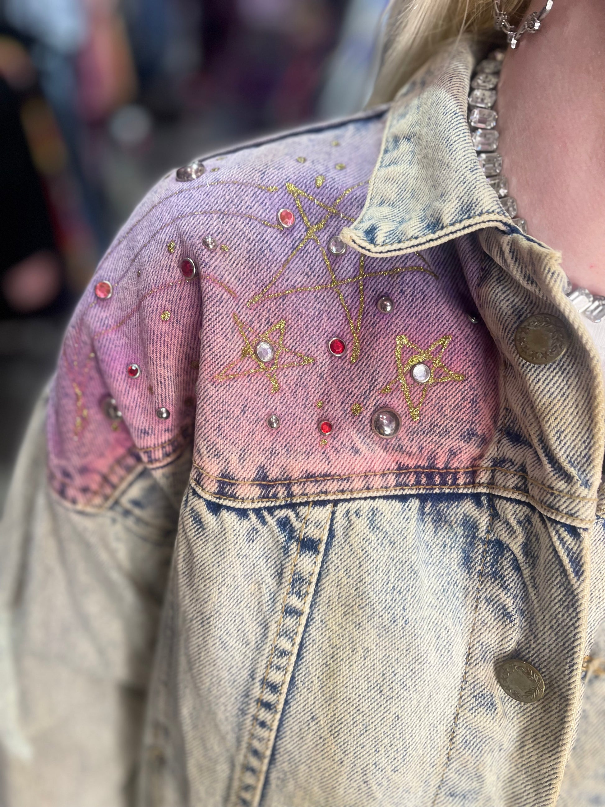 Vintage 80s Dance Jean Jacket - Spark Pretty